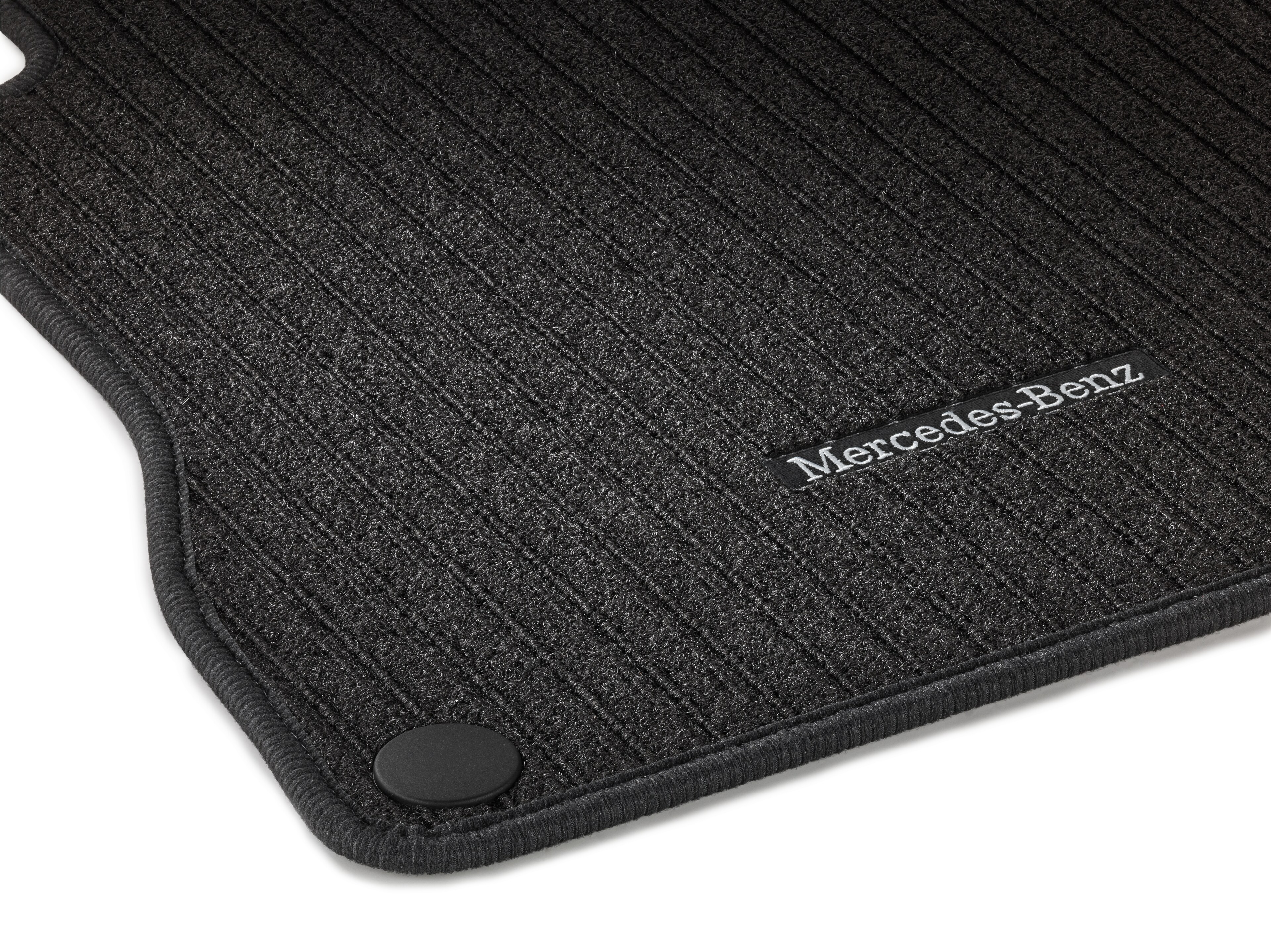 Ribbed mats, CLASSIC, Driver/front passenger's mat, Set of 2 - RHD, black