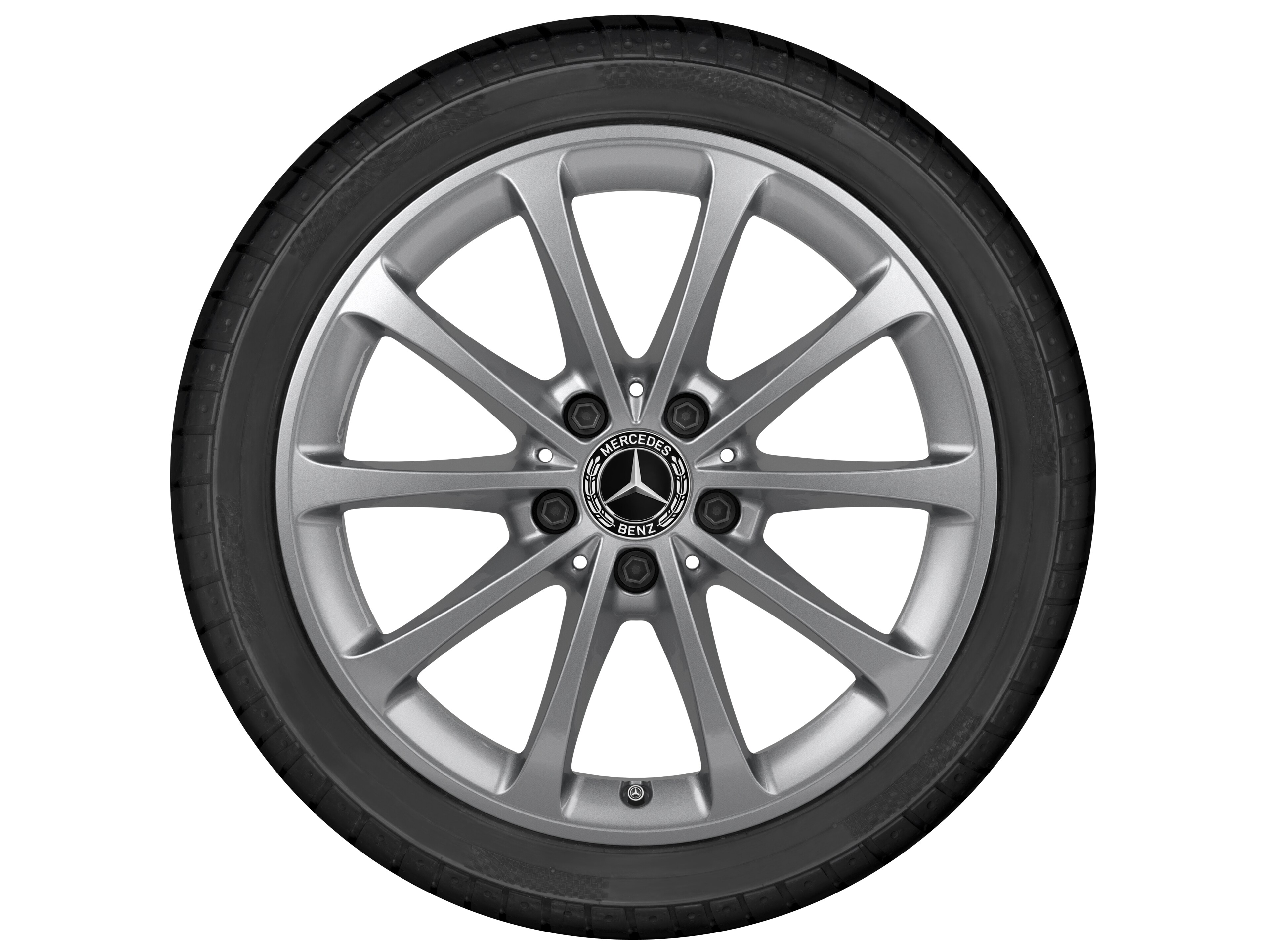 10-spoke wheel, 43.2 cm (17-inch) - 6,5 J x 17 ET 44, vanadium silver, painted