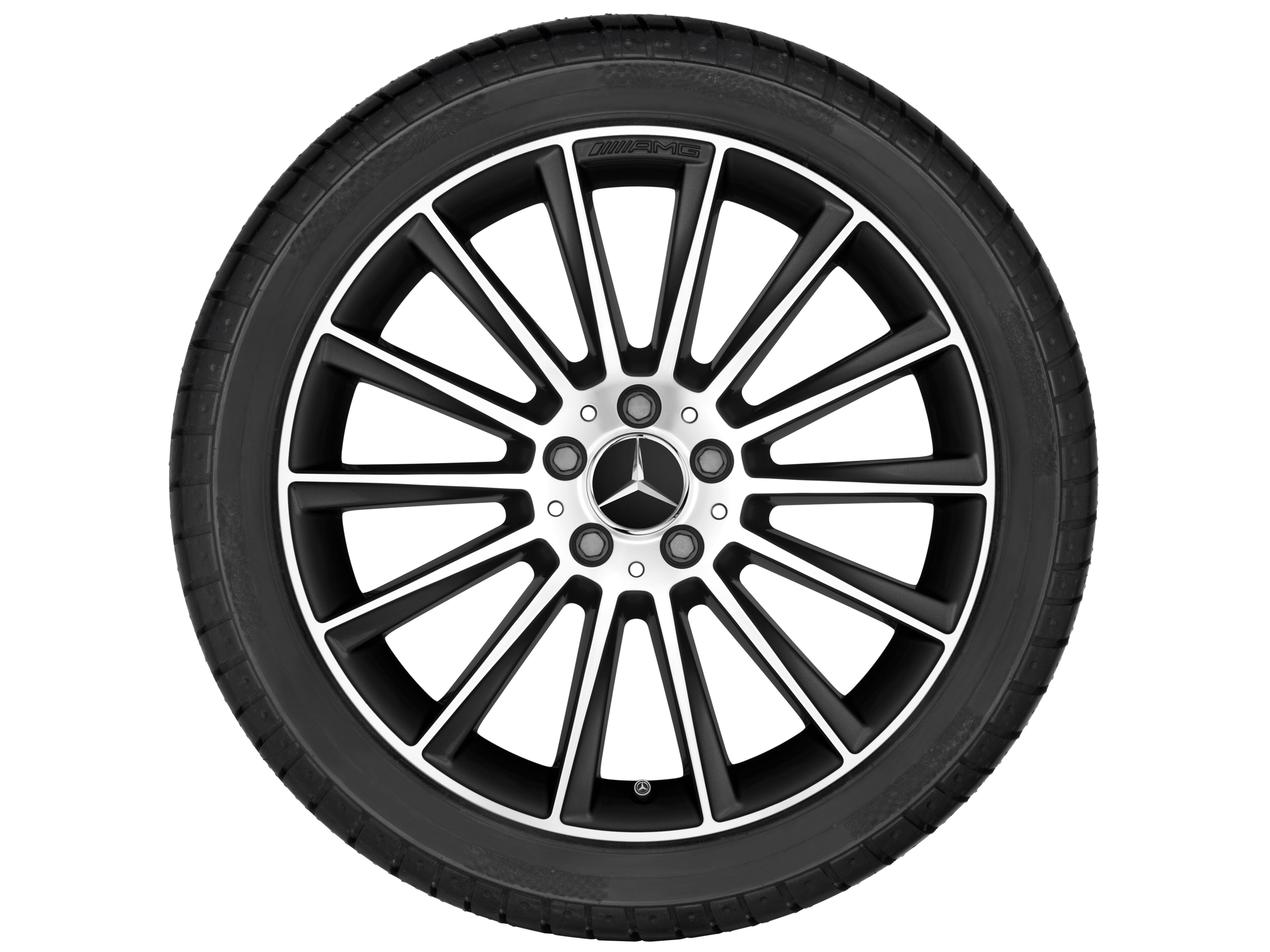 AMG multi-spoke wheel, 50.8 cm (20-inch) - 8 J x 20 ET 20, black, high-sheen