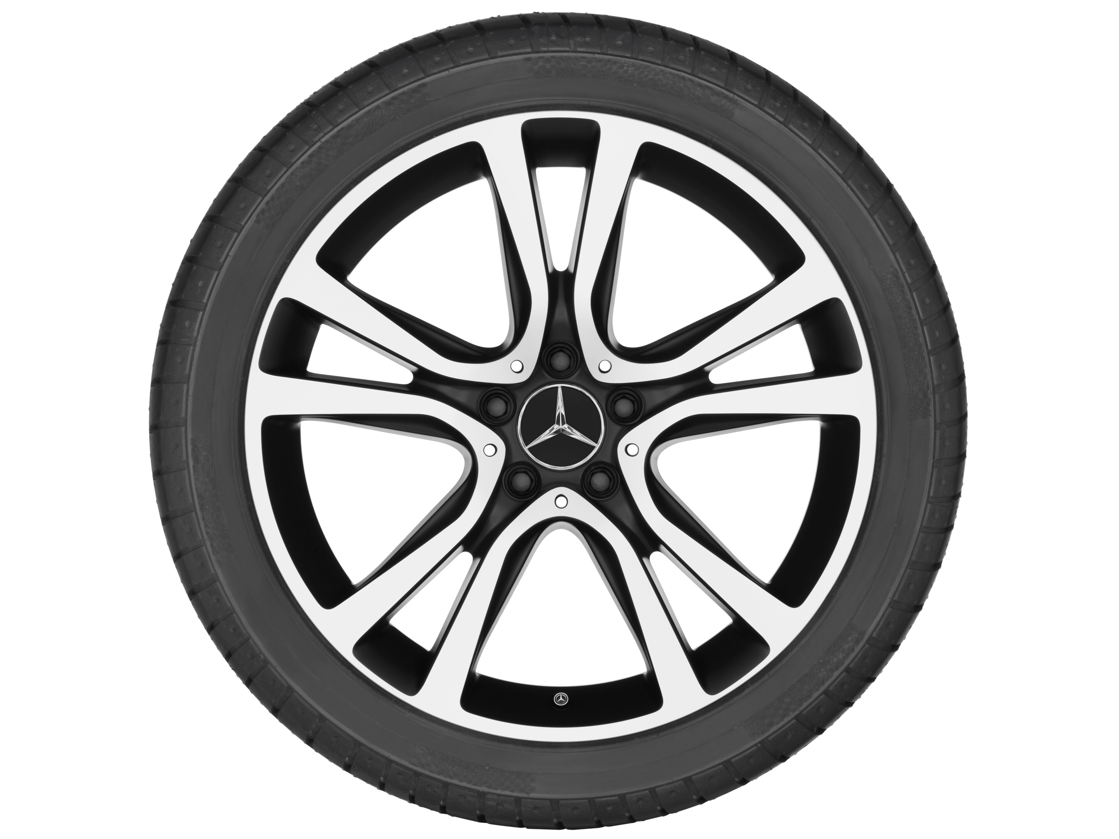 5-twin-spoke wheel, 48.3 cm (19-inch), High-sheen finish - 8,5 J x 19 ET 48, matt black, high-sheen