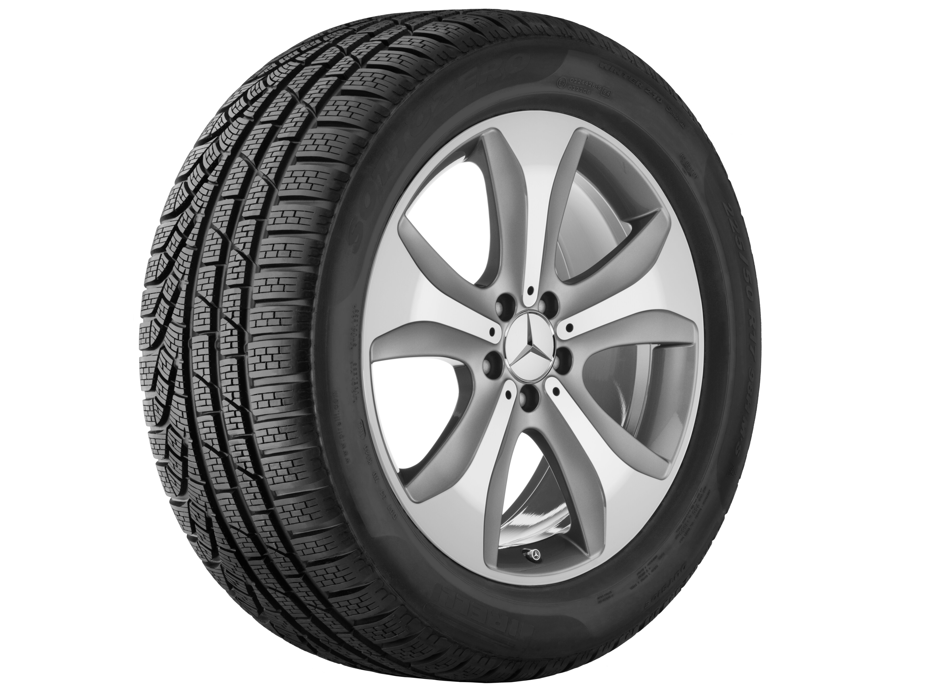 5-spoke wheel, 48.3 cm (19-inch), High-sheen finish - 8,5 J x 19 ET 36, tremolite metallic, high-sheen