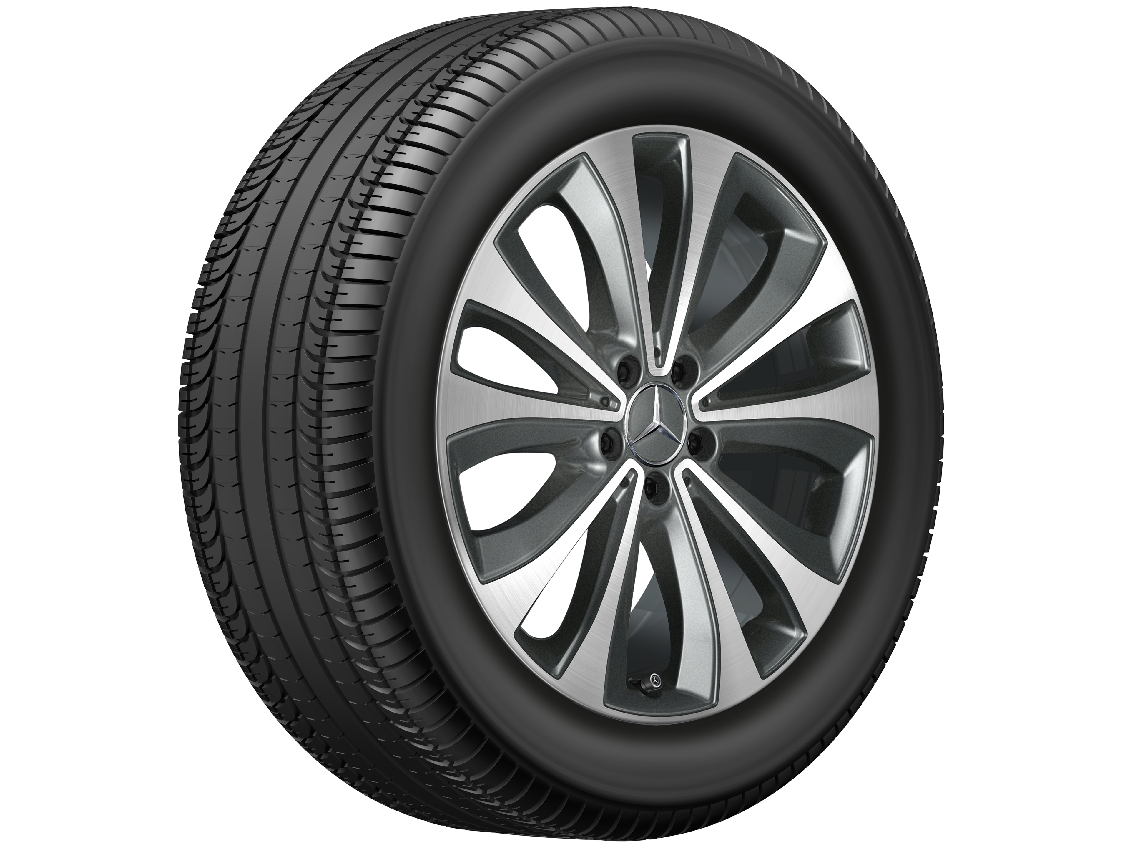 5-twin-spoke wheel, 48.3 cm (19-inch), High-sheen finish - 8 J x 19 ET 61, himalaya grey, high-sheen