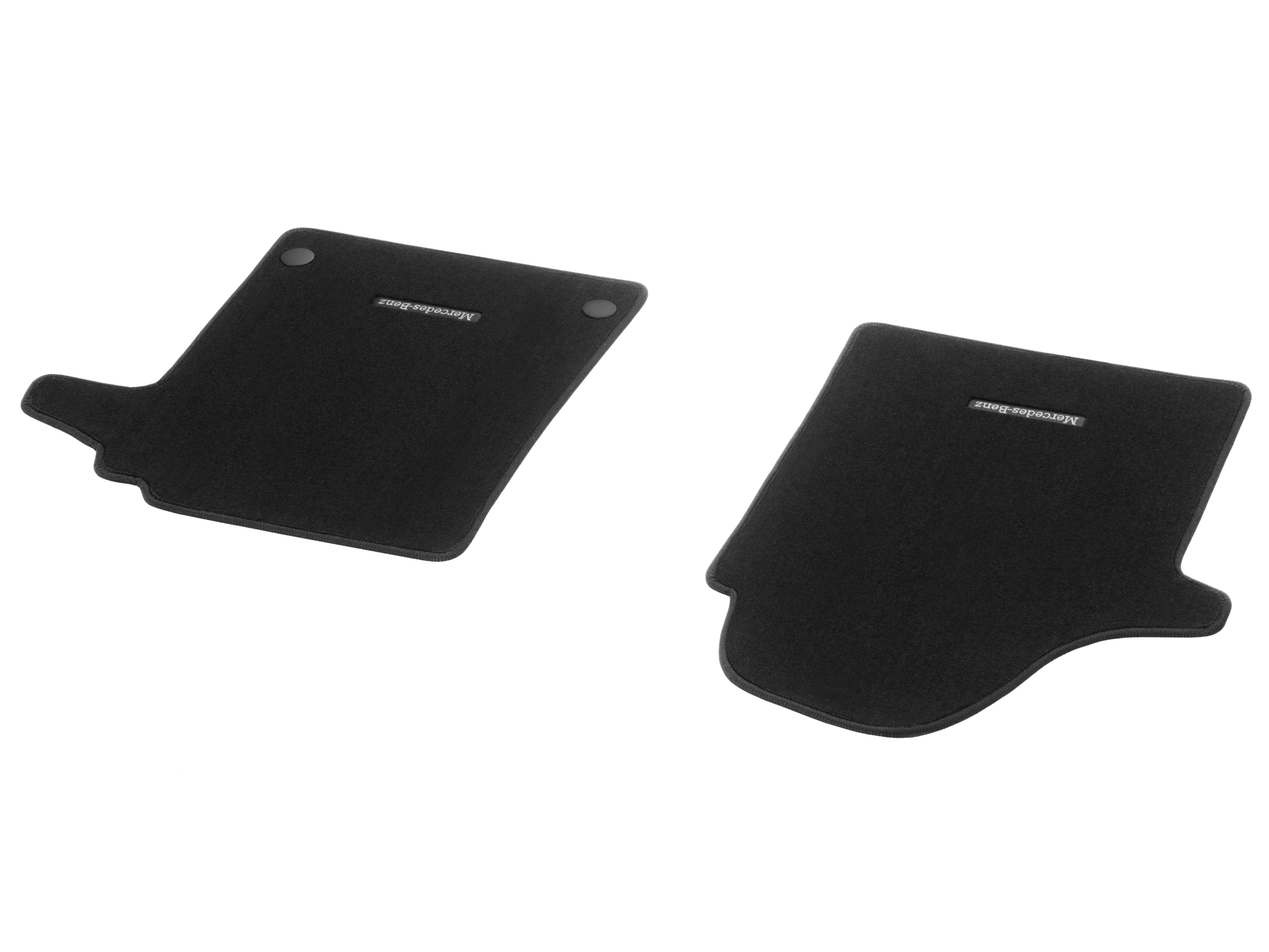 AMG velour floor mats, Set, Set of 2, With AMG web logo - RHD, black
