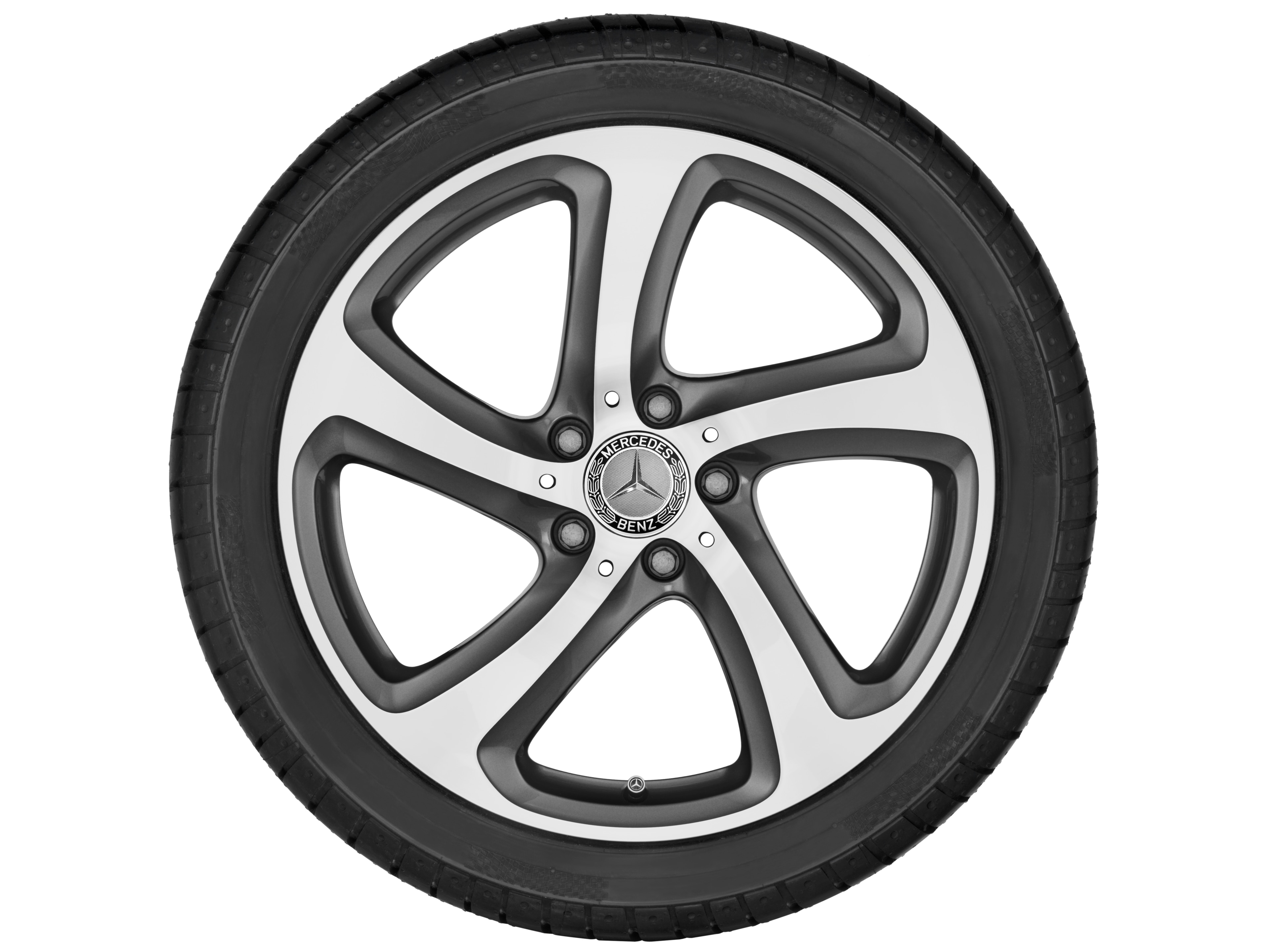 5-spoke wheel, 45.7 cm (18-inch), High-sheen finish - 8 J x 18 ET 43, tremolite metallic, high-sheen