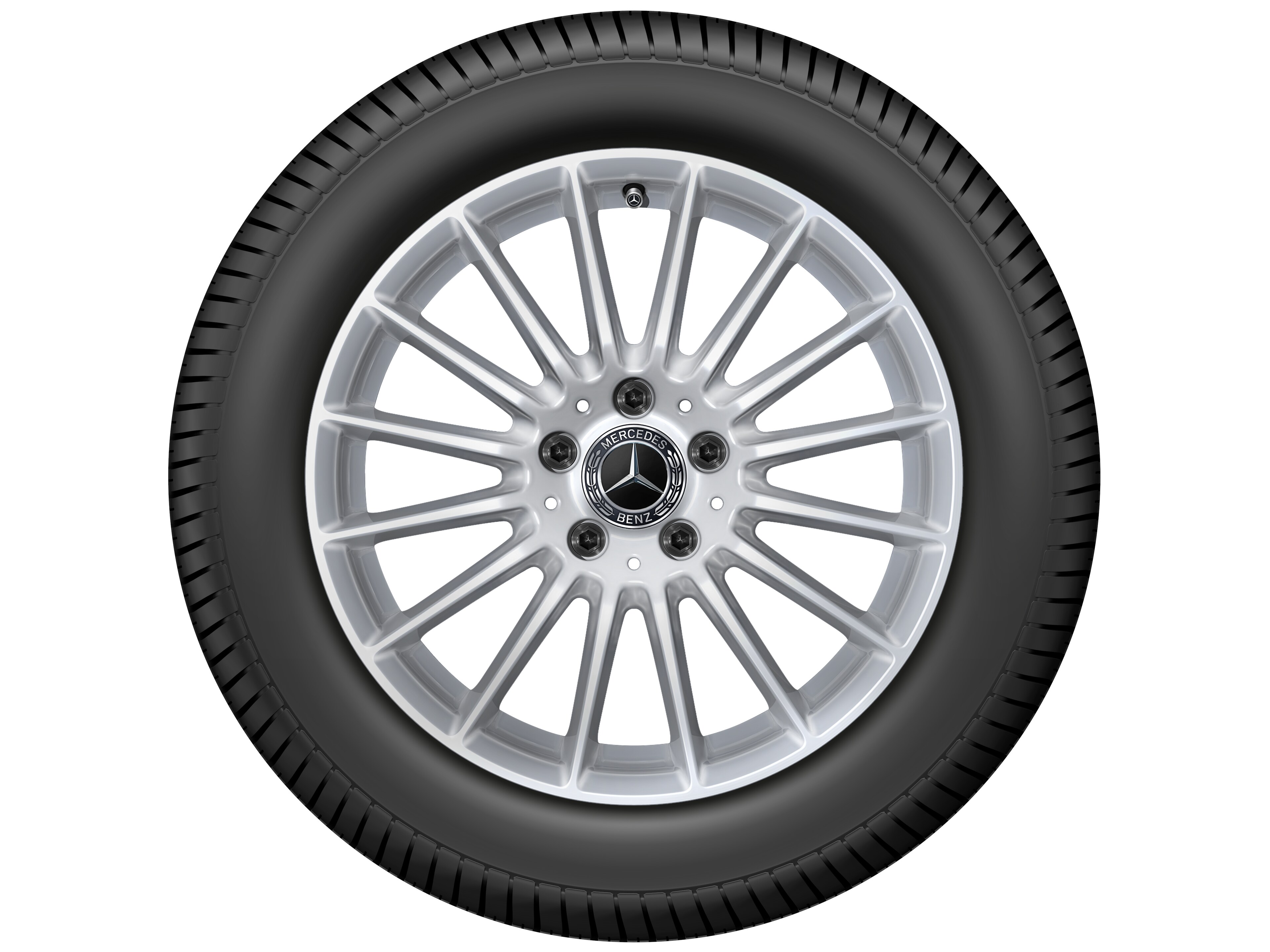 Multi-spoke wheel, 43.2 cm (17-inch) - 7,5 J x 17 ET 40, vanadium silver, painted