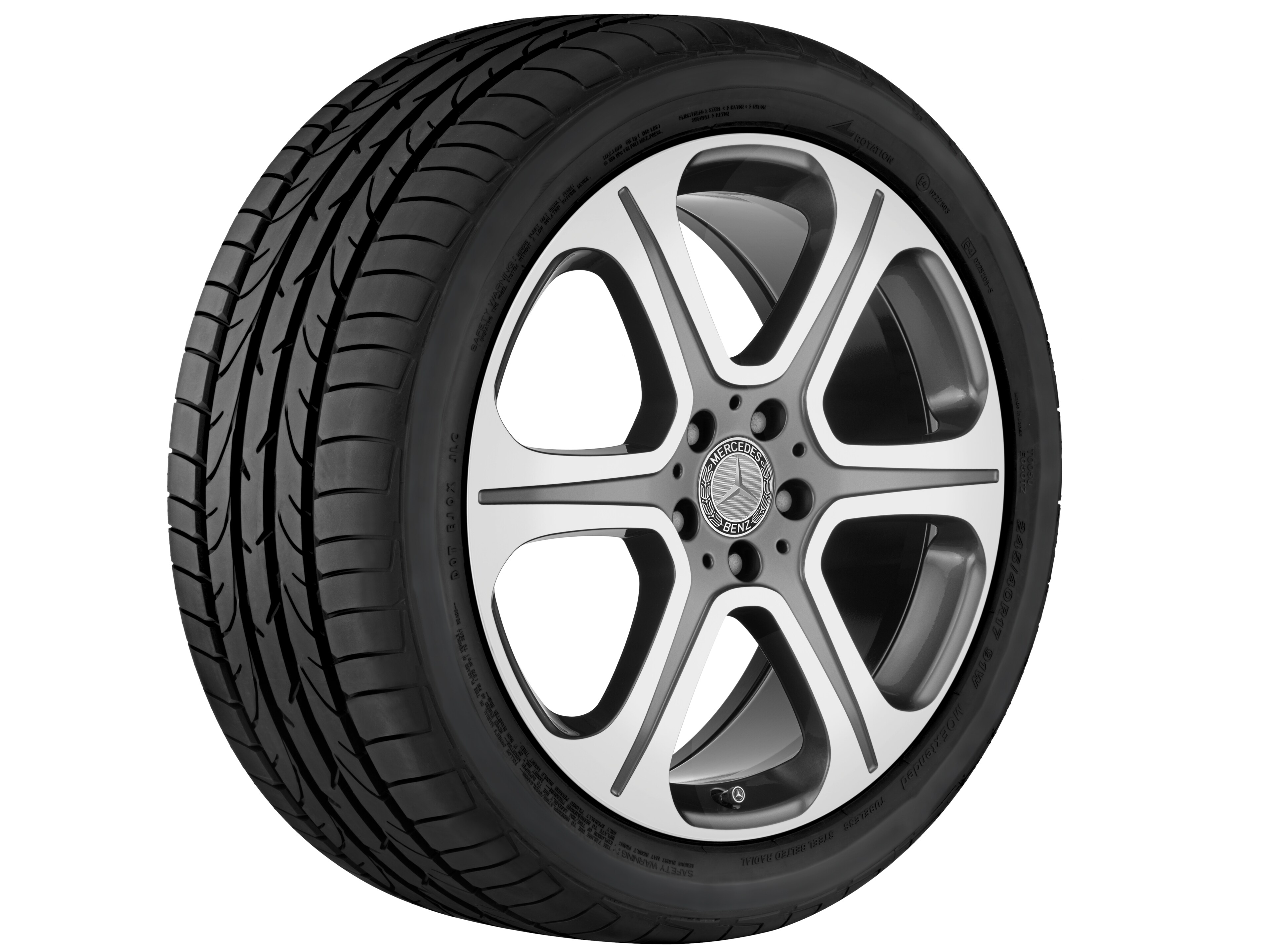 6-spoke wheel, 48.3 cm (19-inch) - 9 J x 19 ET 53, tremolite metallic, high-sheen
