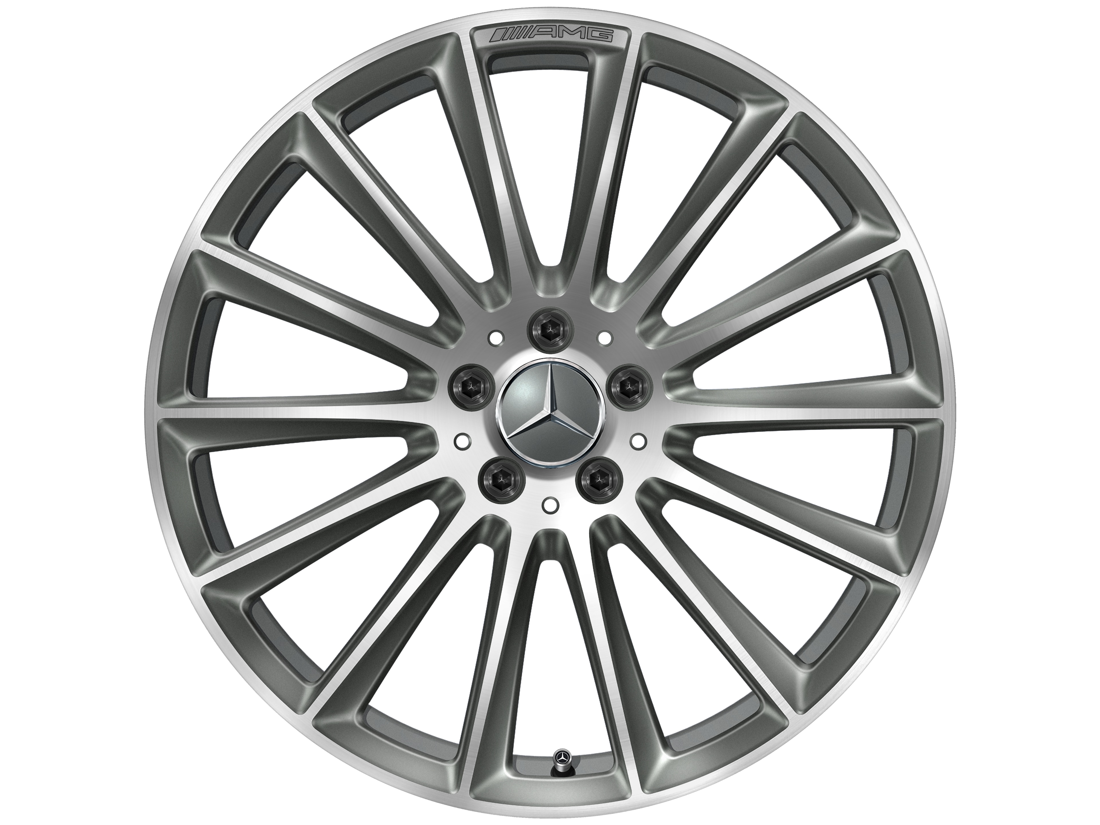 AMG multi-spoke wheel, 50.8 cm (20-inch) - 9 J x 20 ET 34, titanium grey, high-sheen