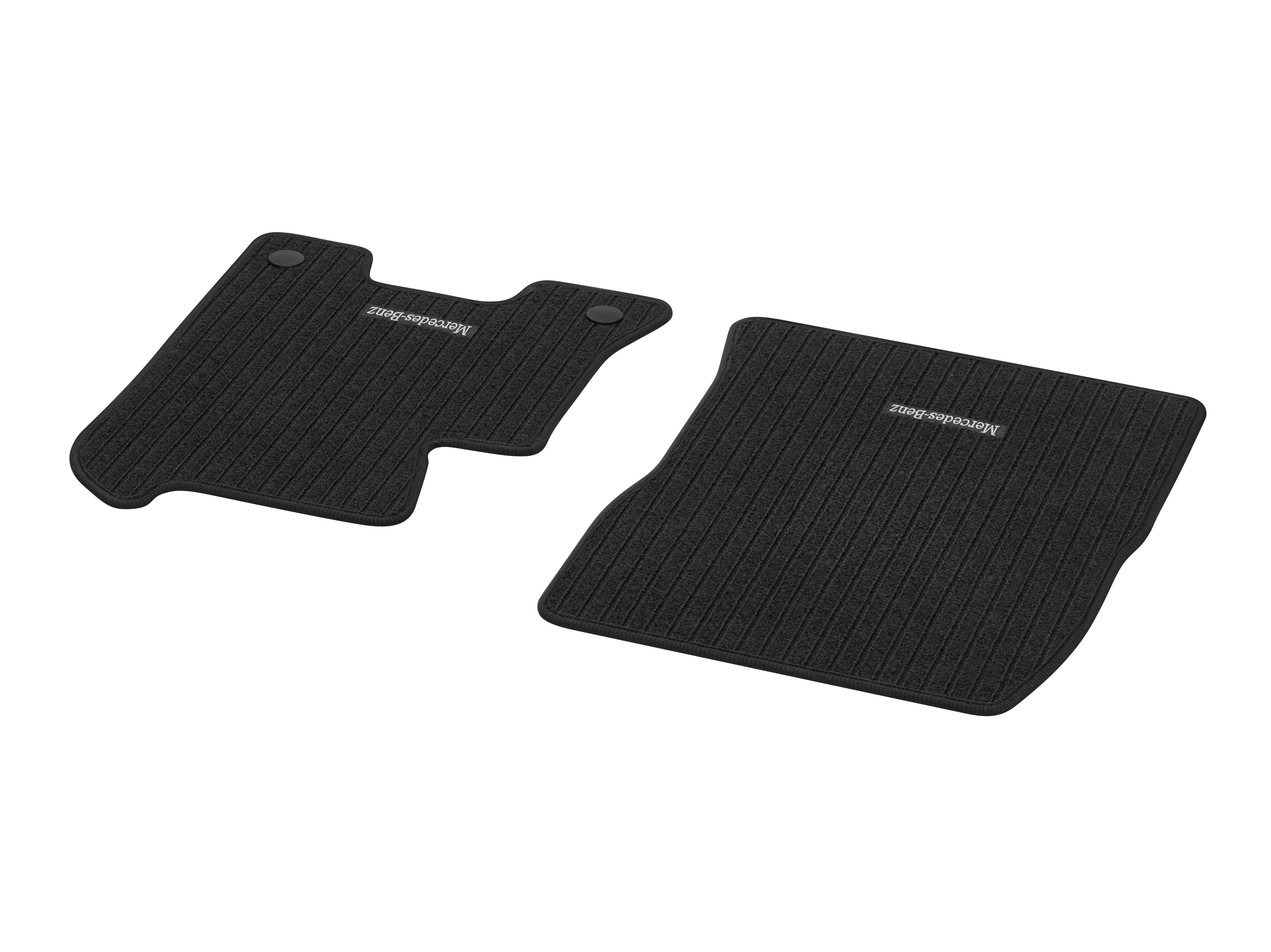 Ribbed mats, CLASSIC, Driver/front passenger's mat, Set of 2 - RHD, black
