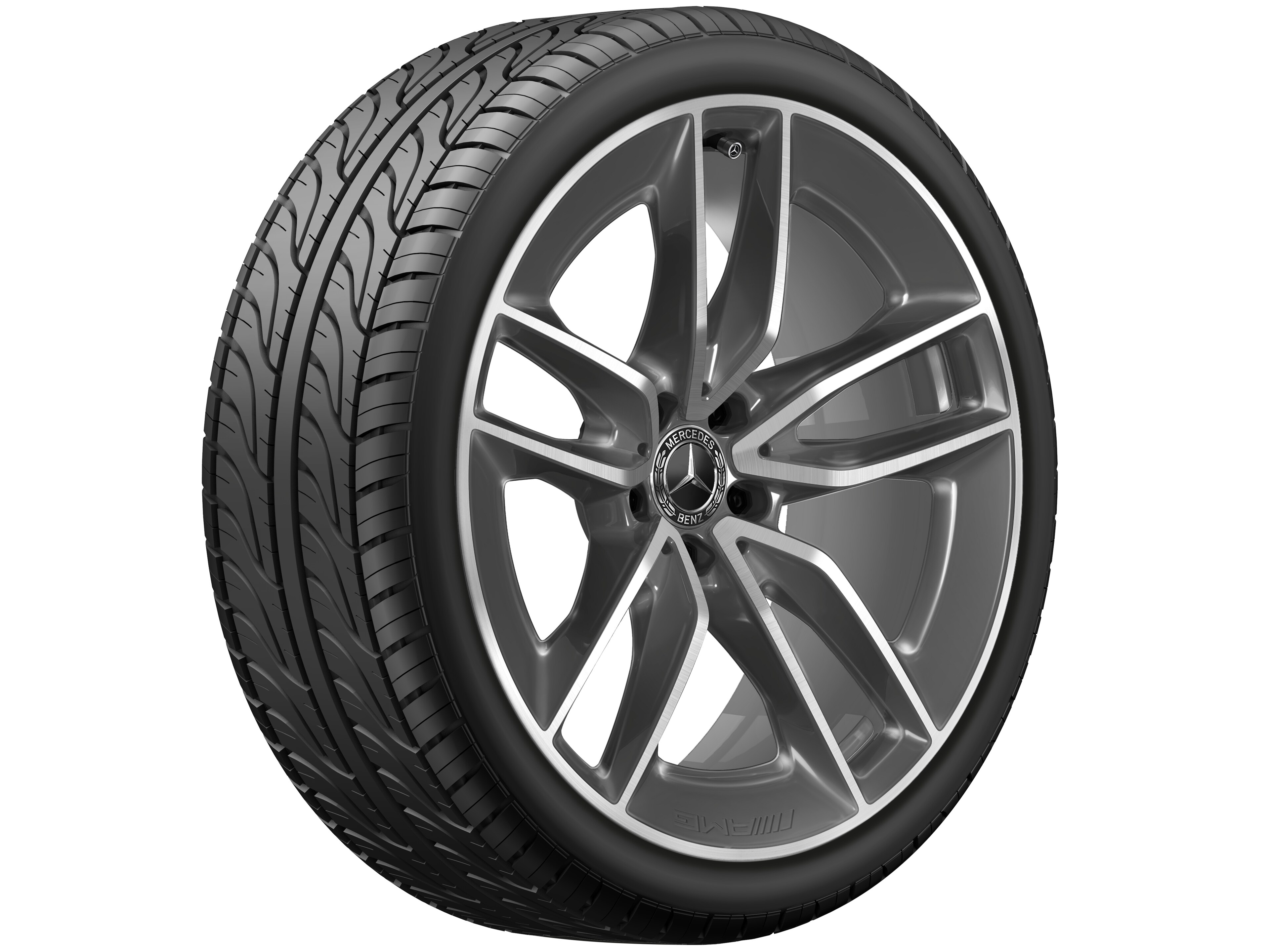 AMG 5-twin-spoke wheel, 50.8 cm (20-inch) - 9 J x 20 ET 28, tremolite metallic, high-sheen