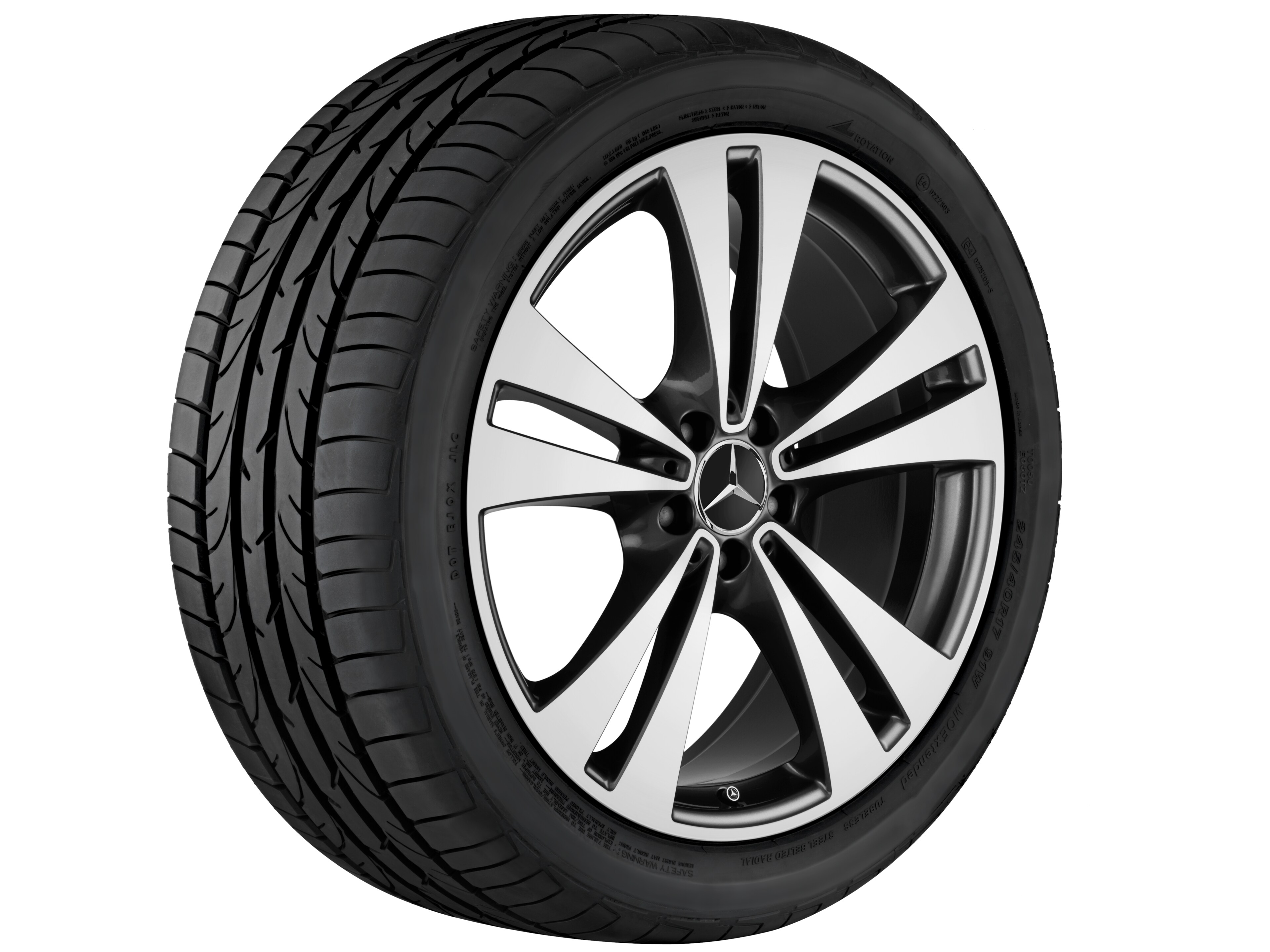 5-twin-spoke wheel, 50.8 cm (20-inch), High-sheen finish - 8,5 J x 20 ET 40, tremolite metallic, high-sheen
