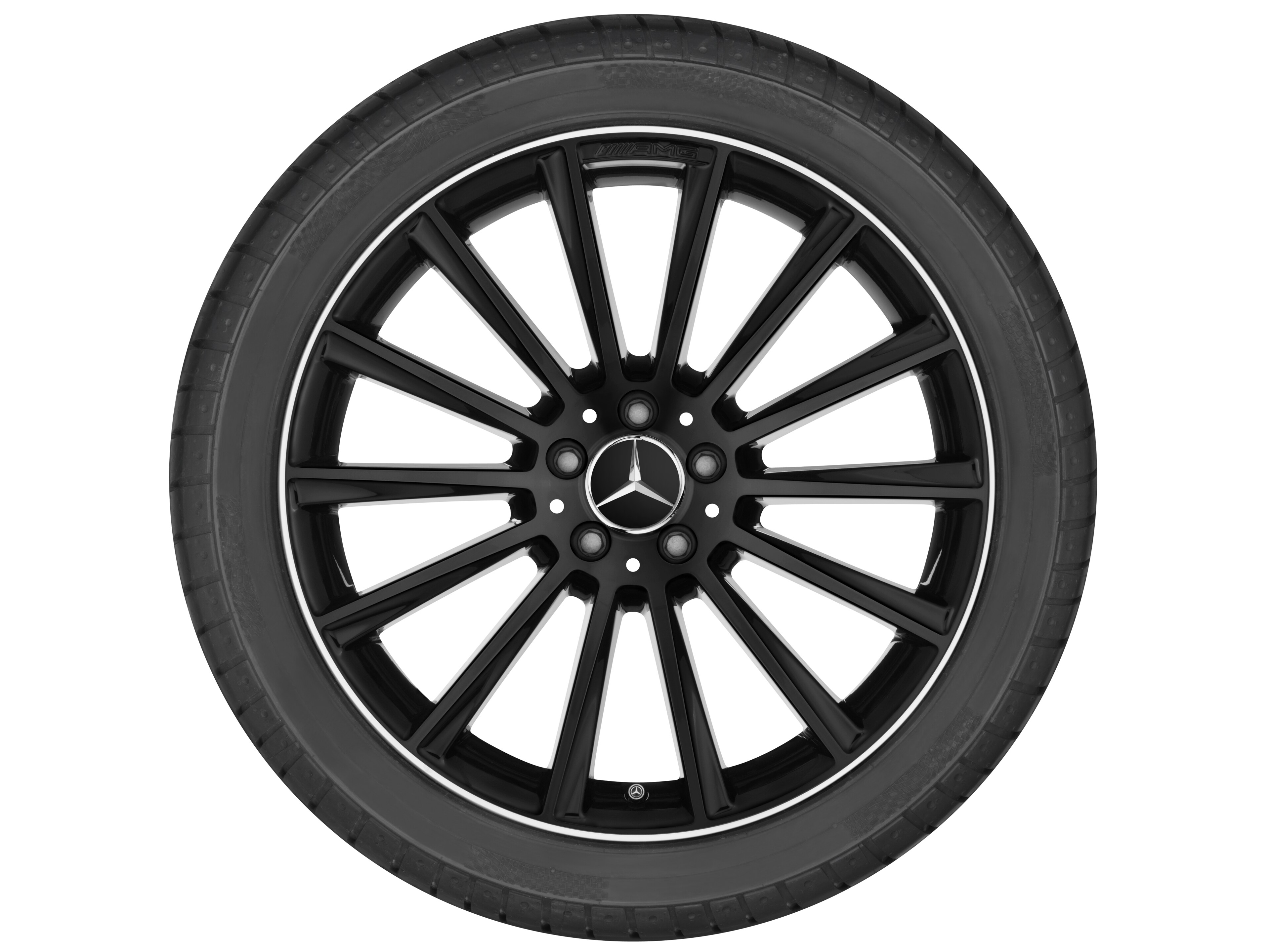 AMG multi-spoke wheel, 50.8 cm (20-inch), High-sheen rim flange - 8 J x 20 ET 33, black