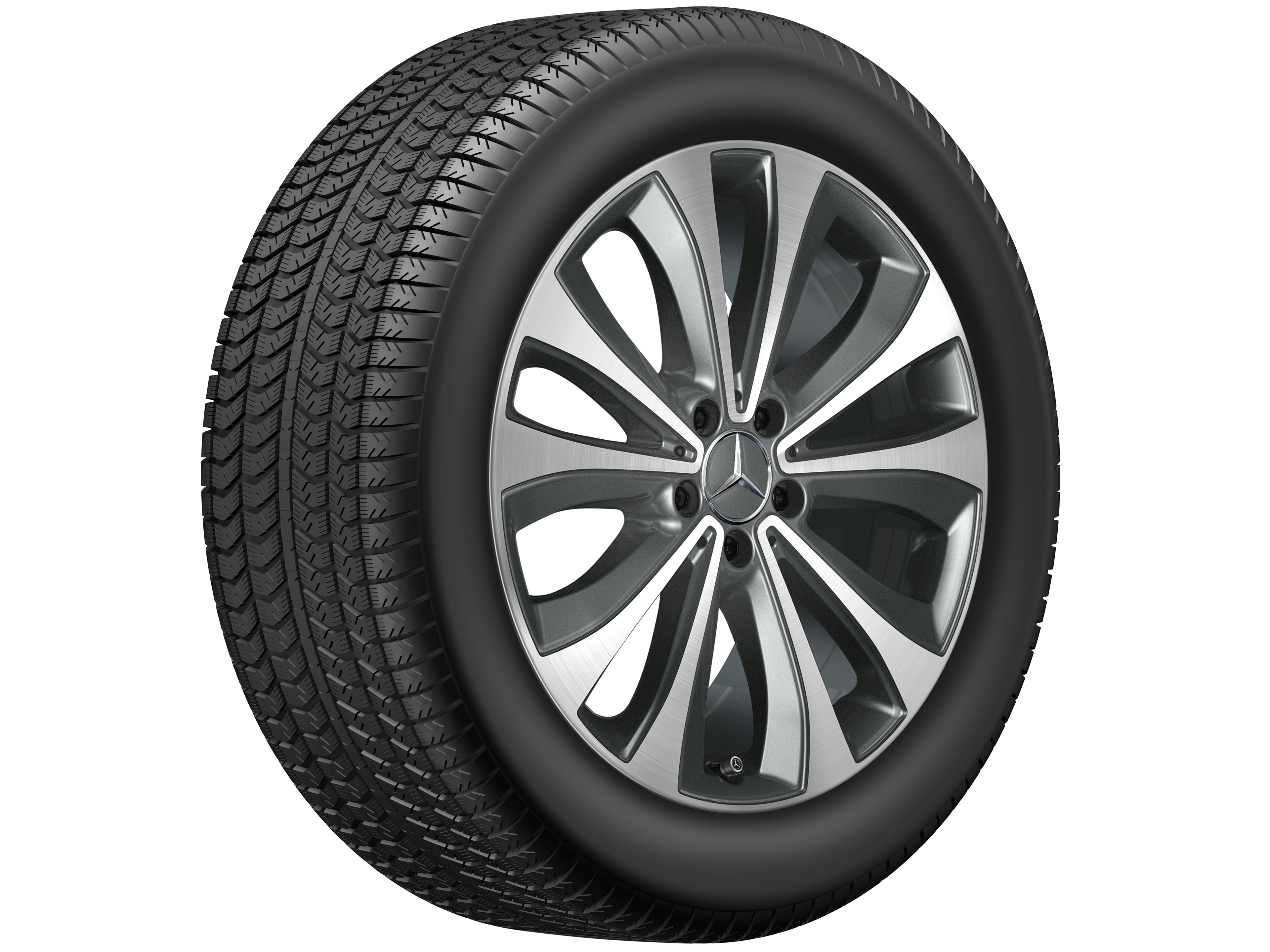 5-twin-spoke wheel, 48.3 cm (19-inch), High-sheen finish - 8 J x 19 ET 61, himalaya grey, high-sheen