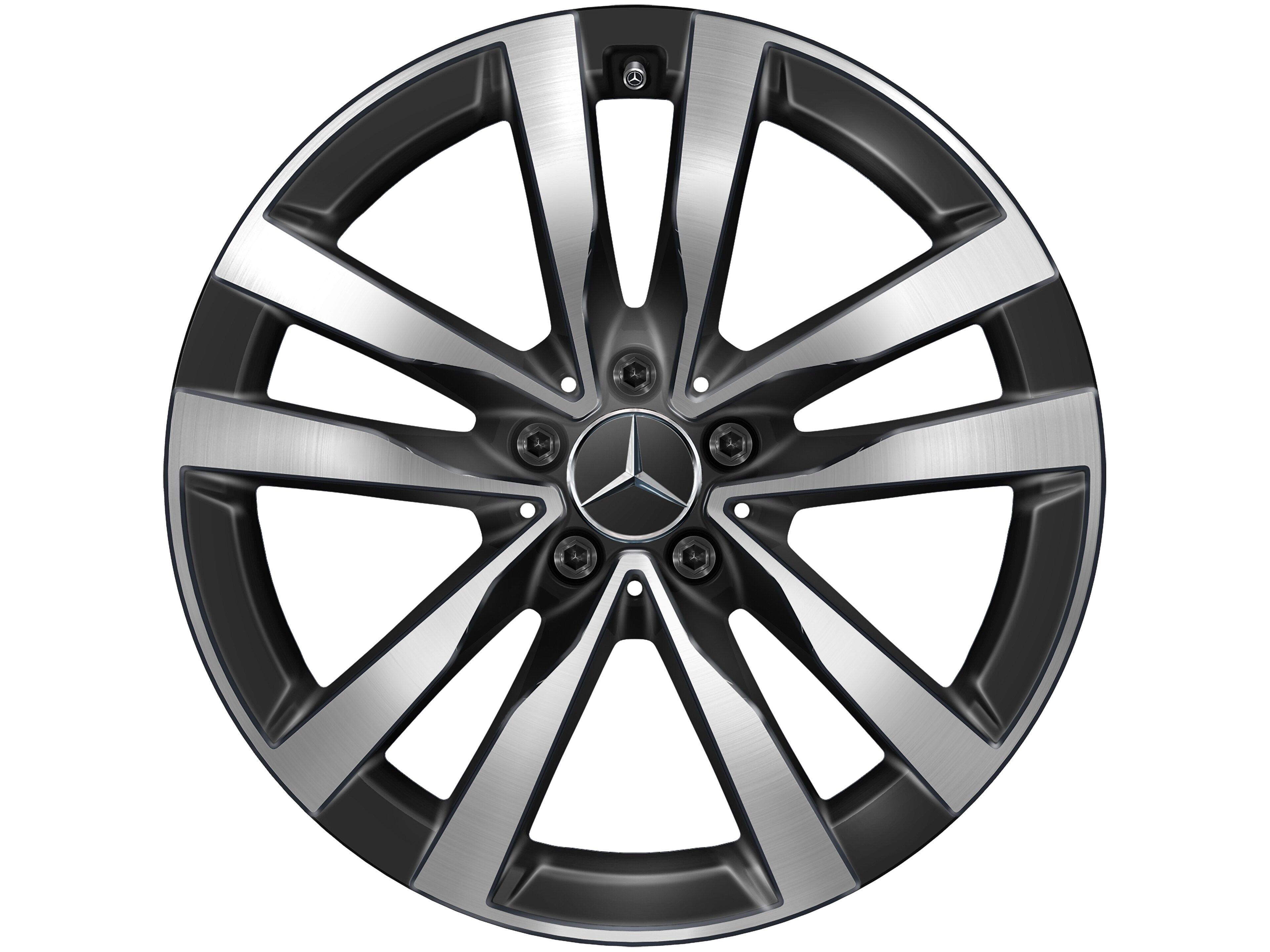 5-twin-spoke wheel, 48.3 cm (19-inch) - 8,5 J x 19 ET 31,5, black, high-sheen