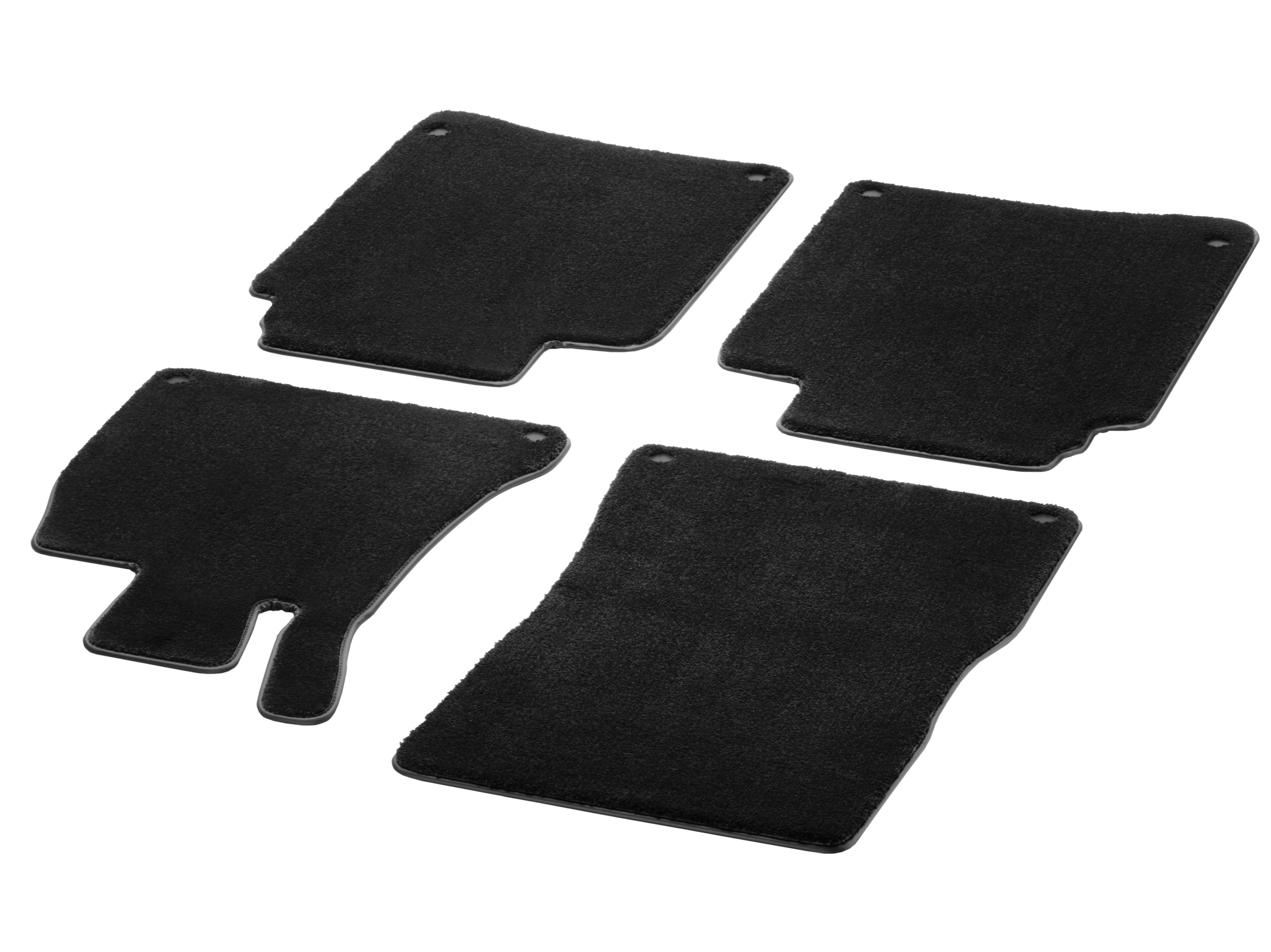 Velour floor mats EXCLUSIVE, Set, Set of 4 - RHD, black