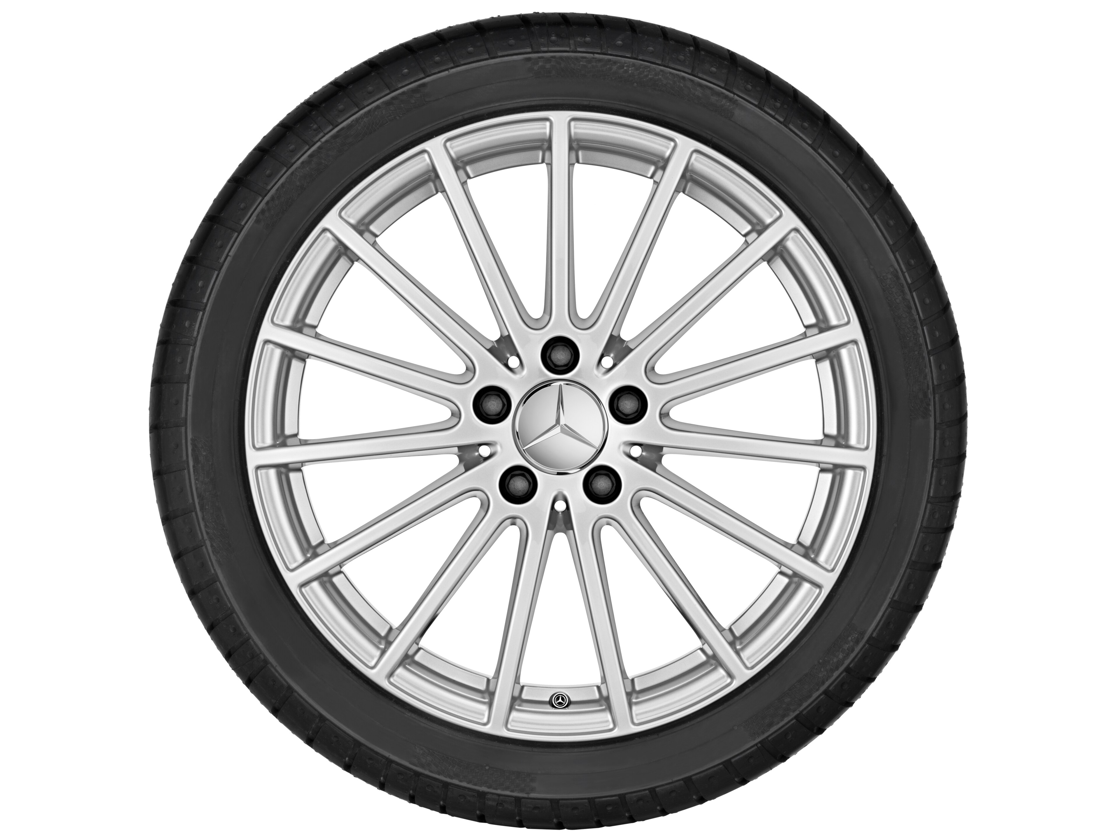 Multi-spoke wheel, 45.7 cm (18-inch) - 6,5 J x 18 ET 38, vanadium silver, painted
