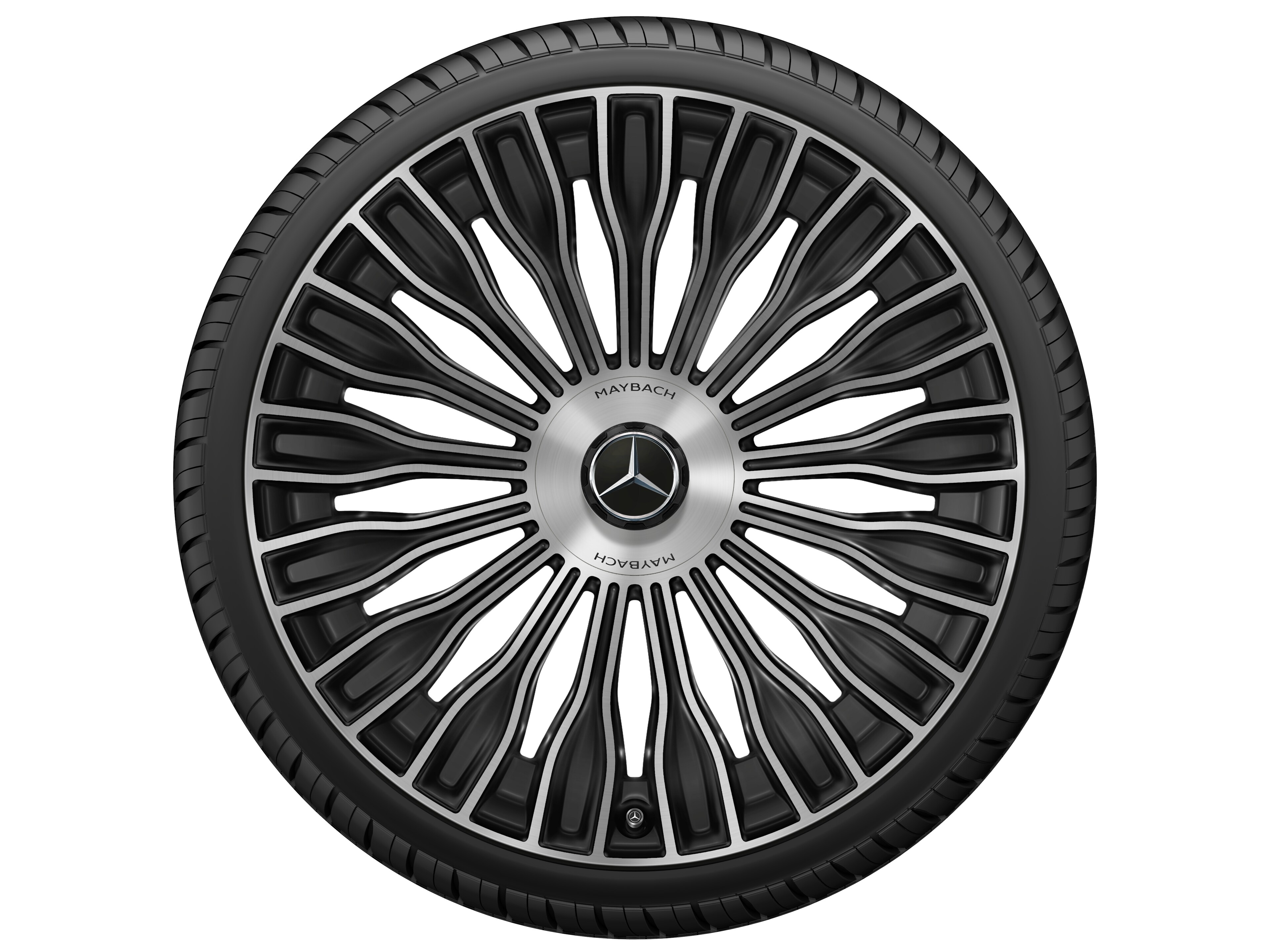Multi-spoke wheel, 53.3 cm (21-inch), High-sheen finish - 10 J x 21 ET 48, black, high-sheen
