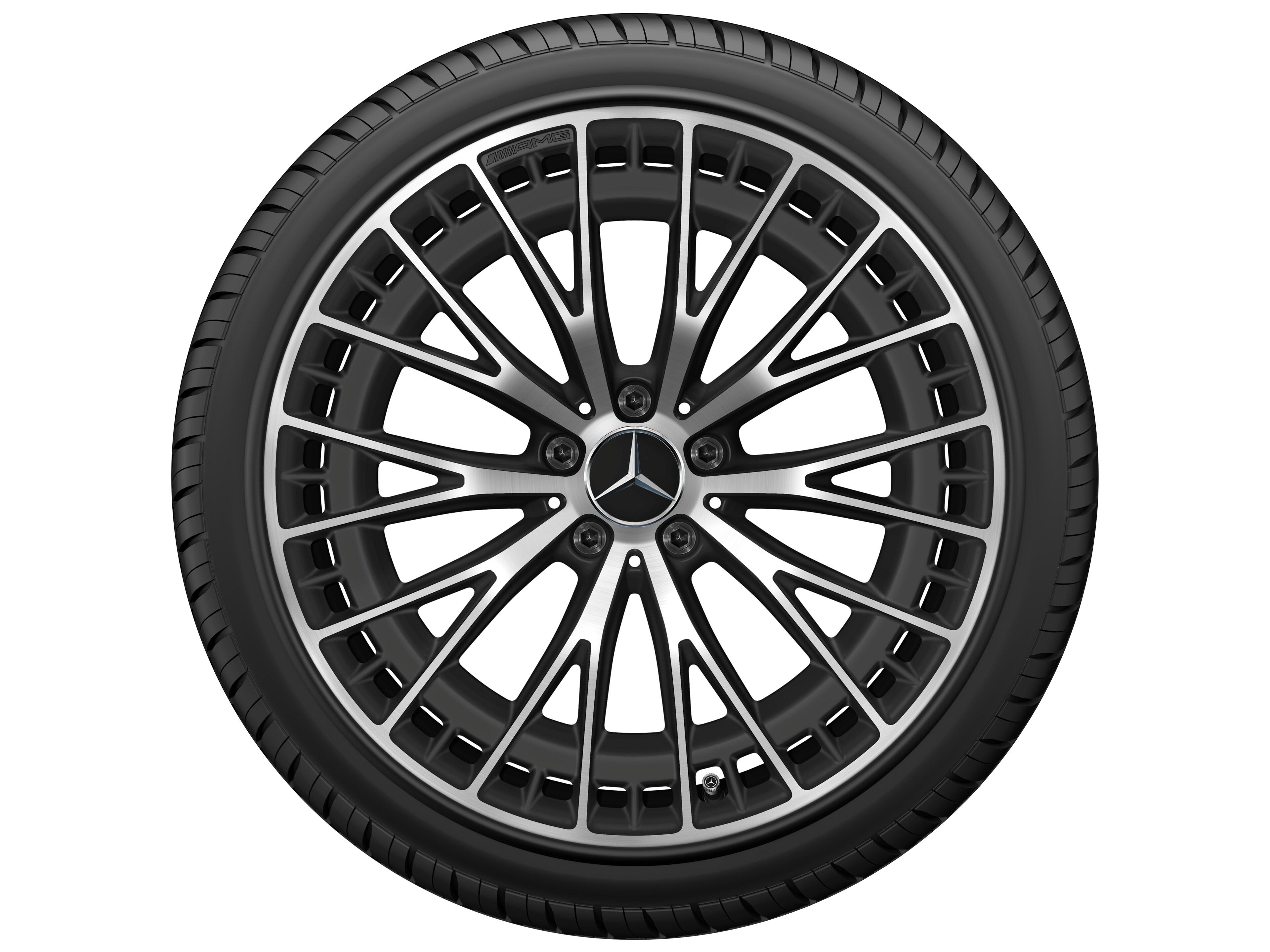 AMG light-alloy wheel, in Y-spoke design, 50.8 cm (20-inch) - 11 J x 20 ET 24, matt black, high-sheen