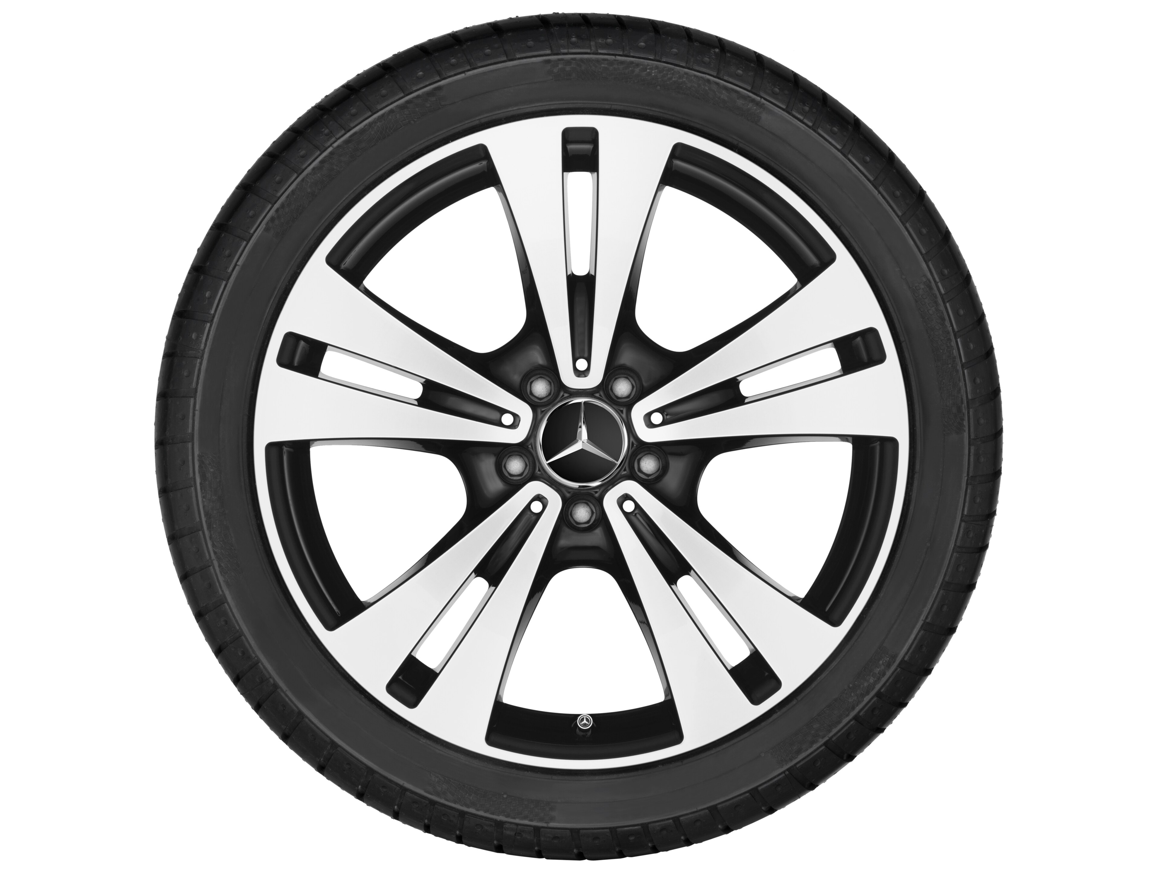 5-twin-spoke wheel, 48.3 cm (19-inch), High-sheen finish - 7,5 J x 19 ET 44, black, high-sheen