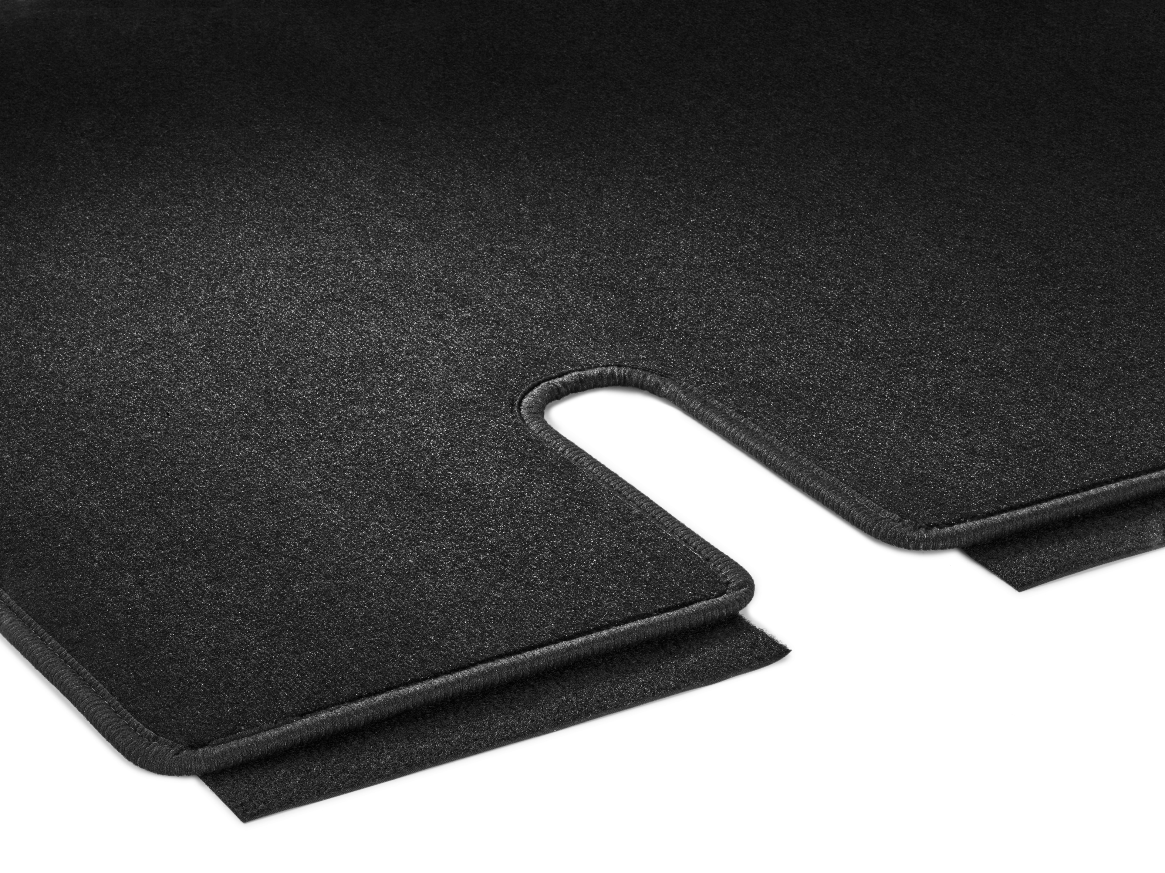 Velour floor mats, Luggage compartment, with single rail, Set of 1, IN2, U3R/UR3 - LHD/RHD, black