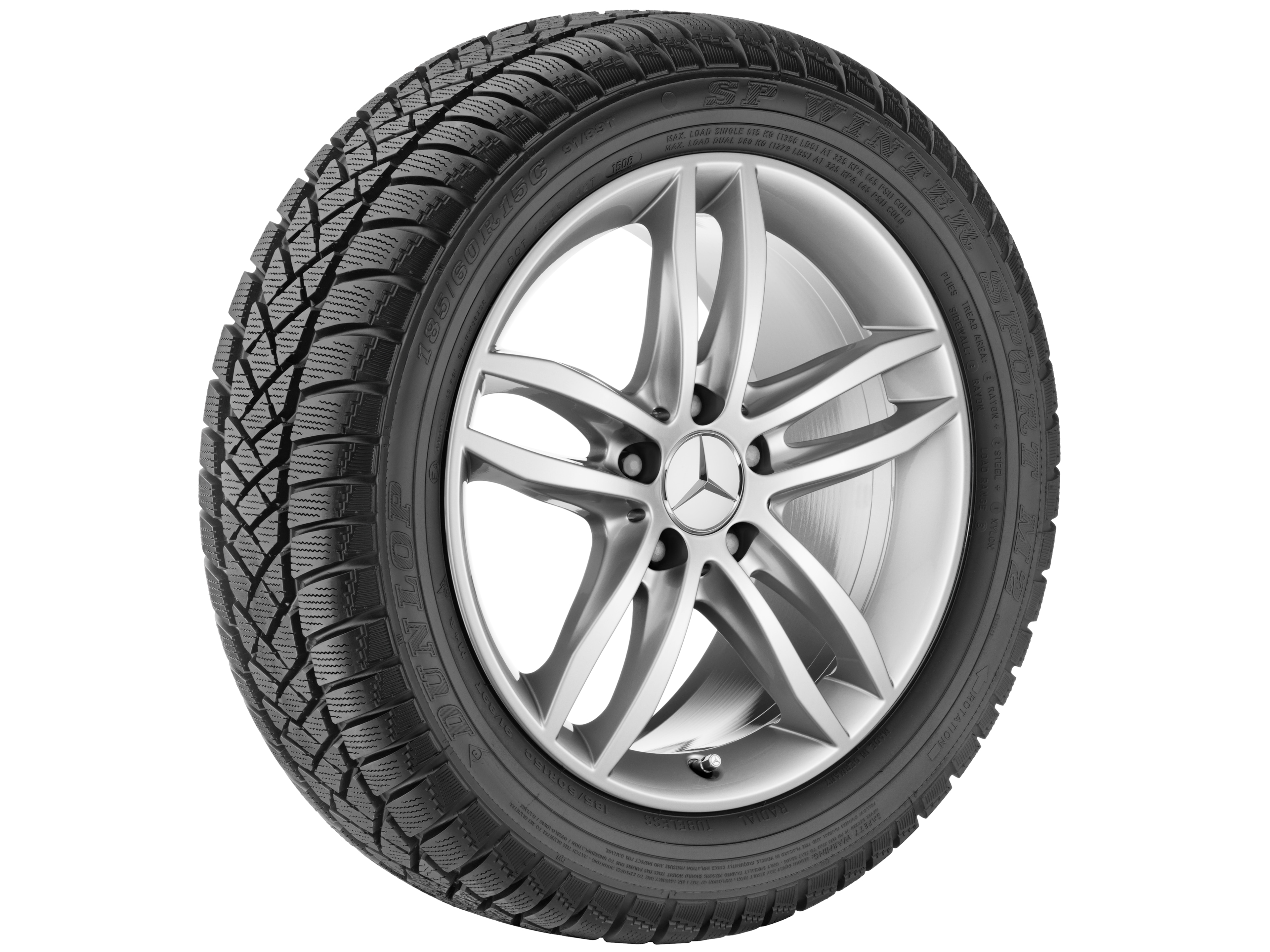 5-twin-spoke wheel, 43.2 cm (17-inch) - 7,5 J x 17 ET 47, titanium silver