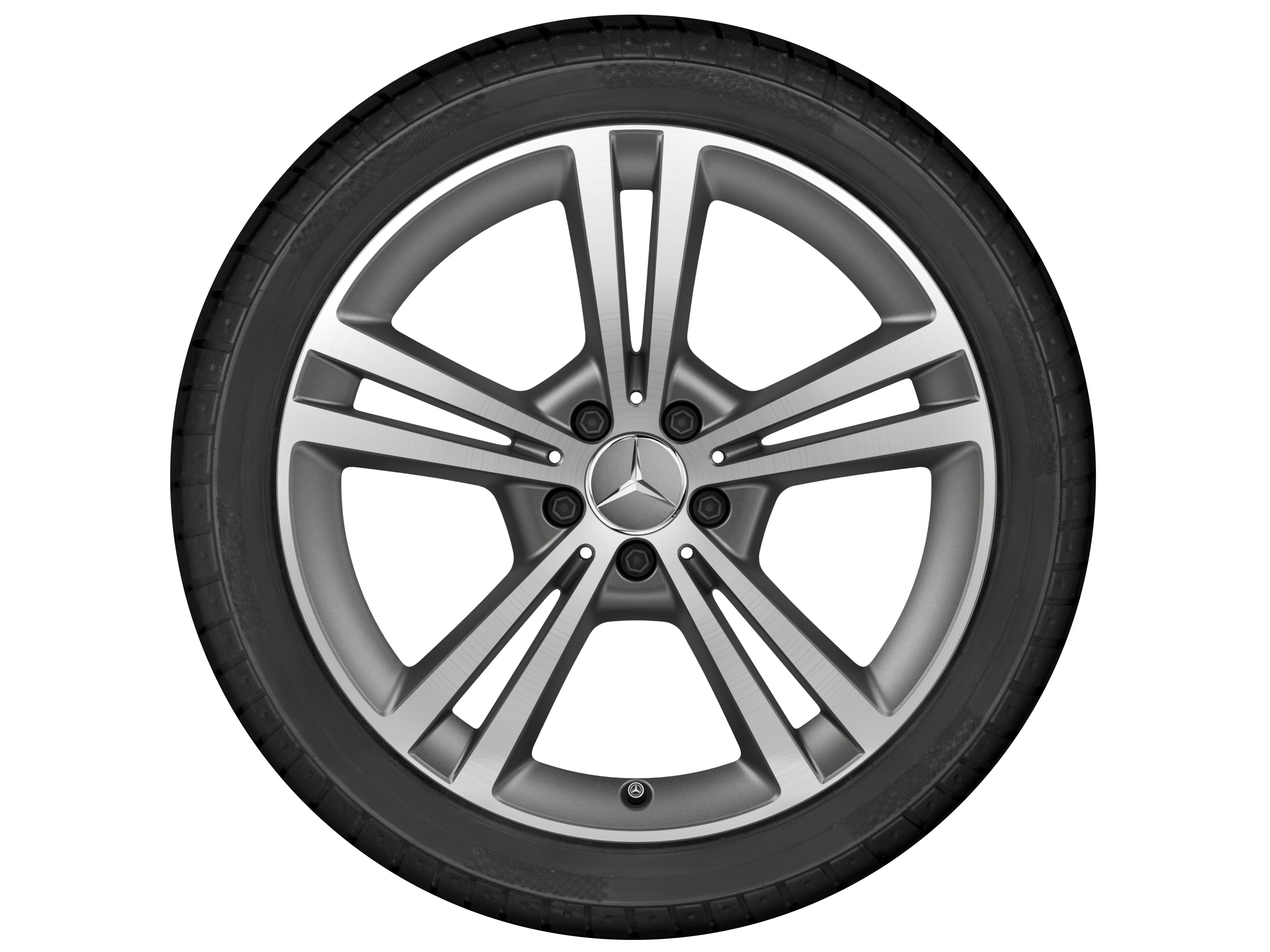 5-twin-spoke wheel, 48.3 cm (19-inch), High-sheen finish - 7,5 J x 19 ET 49, matt himalaya grey, high-sheen