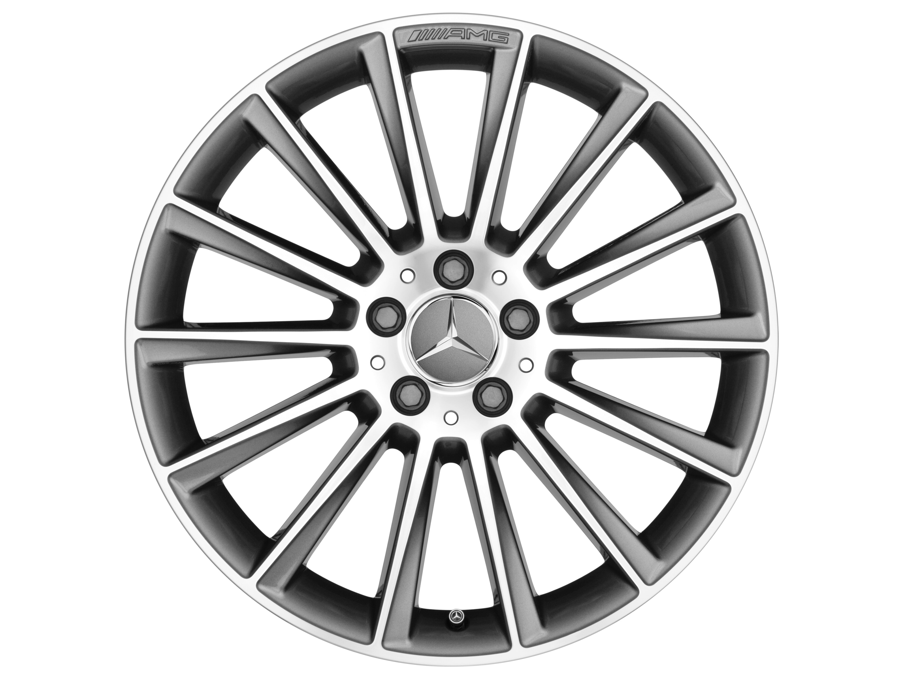 AMG multi-spoke wheel, 48.3 cm (19-inch) - 7,5 J x 19 ET 33, titanium grey, high-sheen