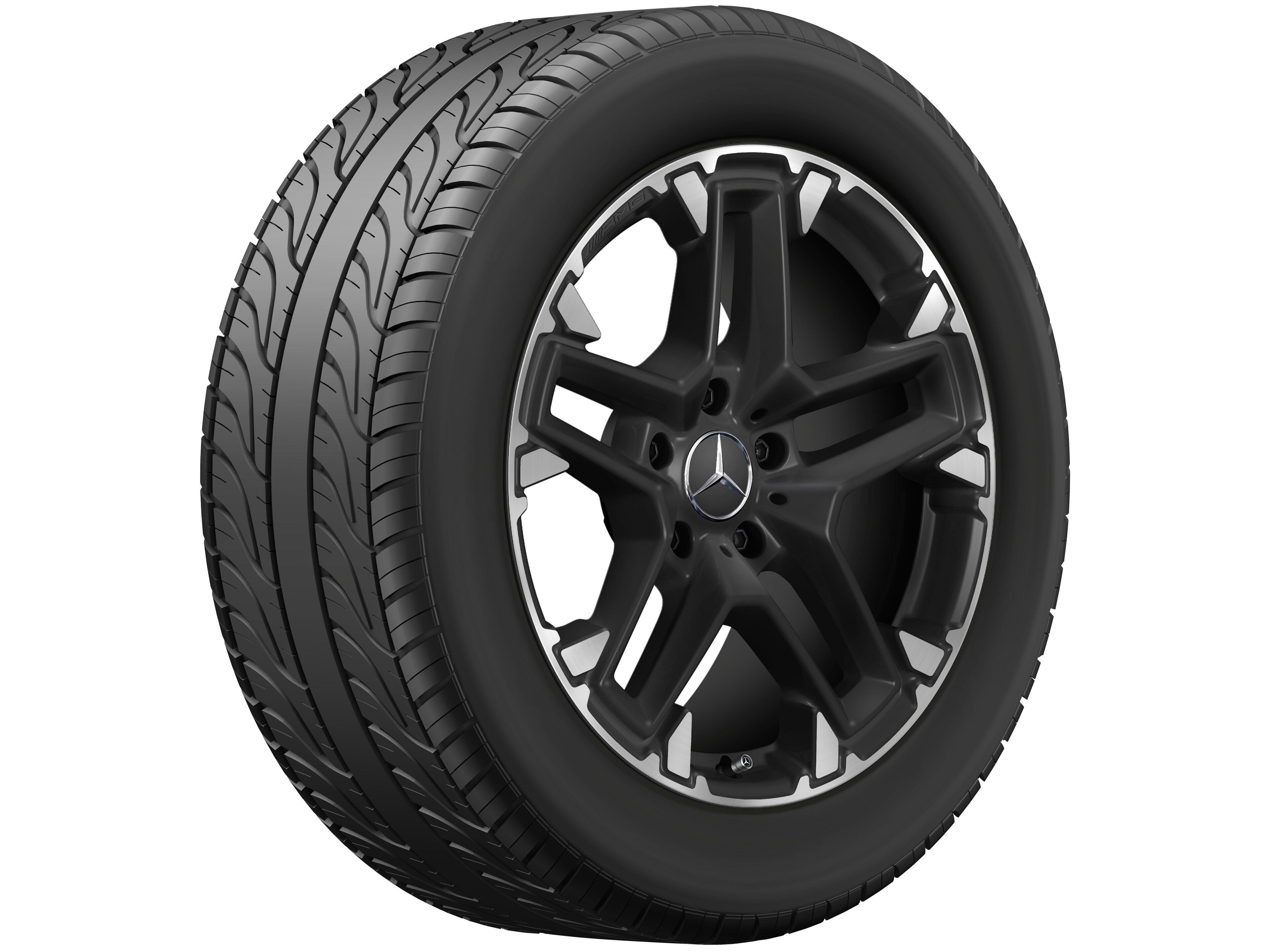AMG cross-spoke wheel, 50.8 cm (20-inch), High-sheen rim flange - 9,5 J x 20 ET 35, matt black
