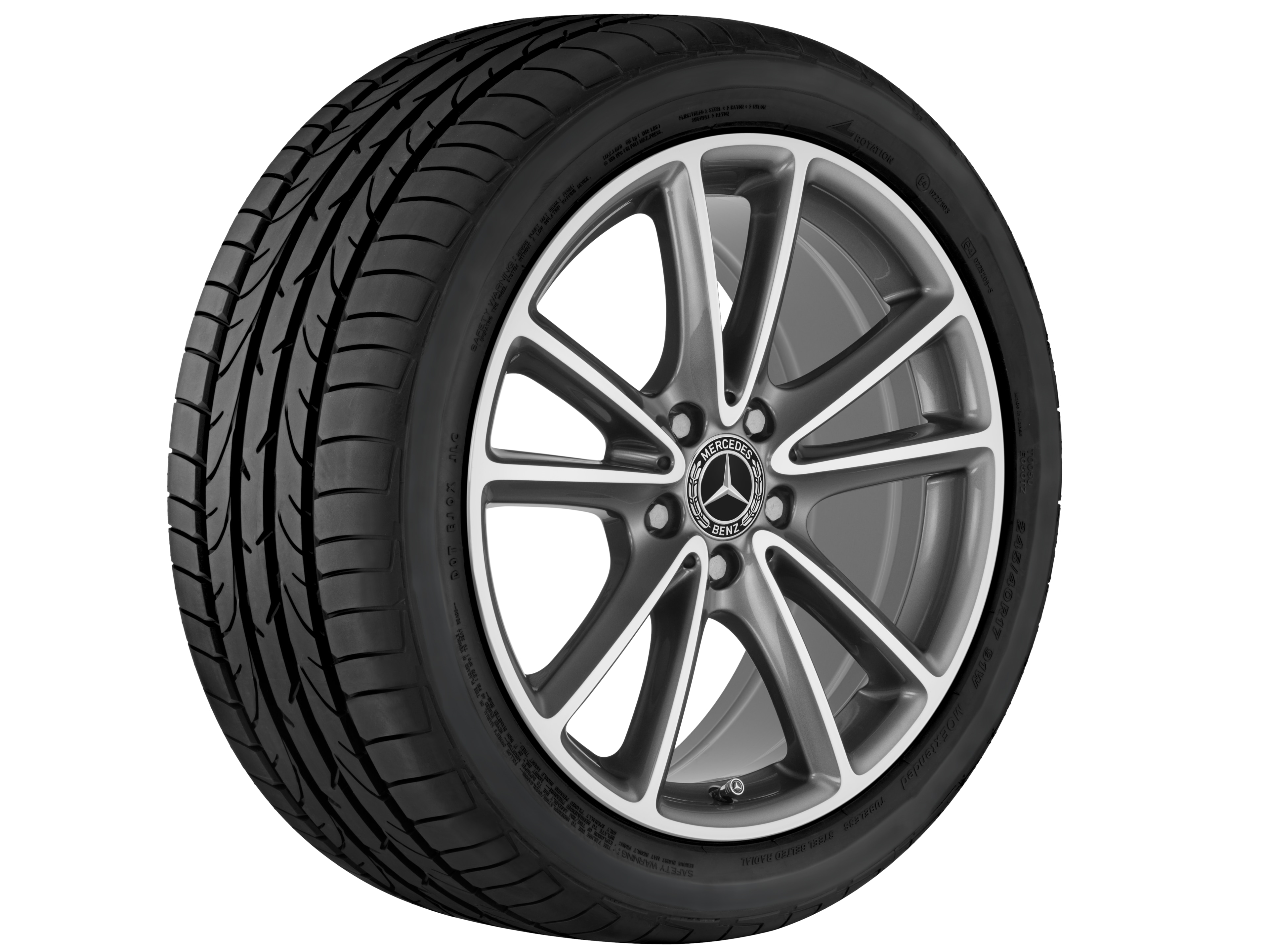 5-twin-spoke wheel, 45.7 cm (18-inch) - 9 J x 18 ET 33, tremolite metallic, high-sheen