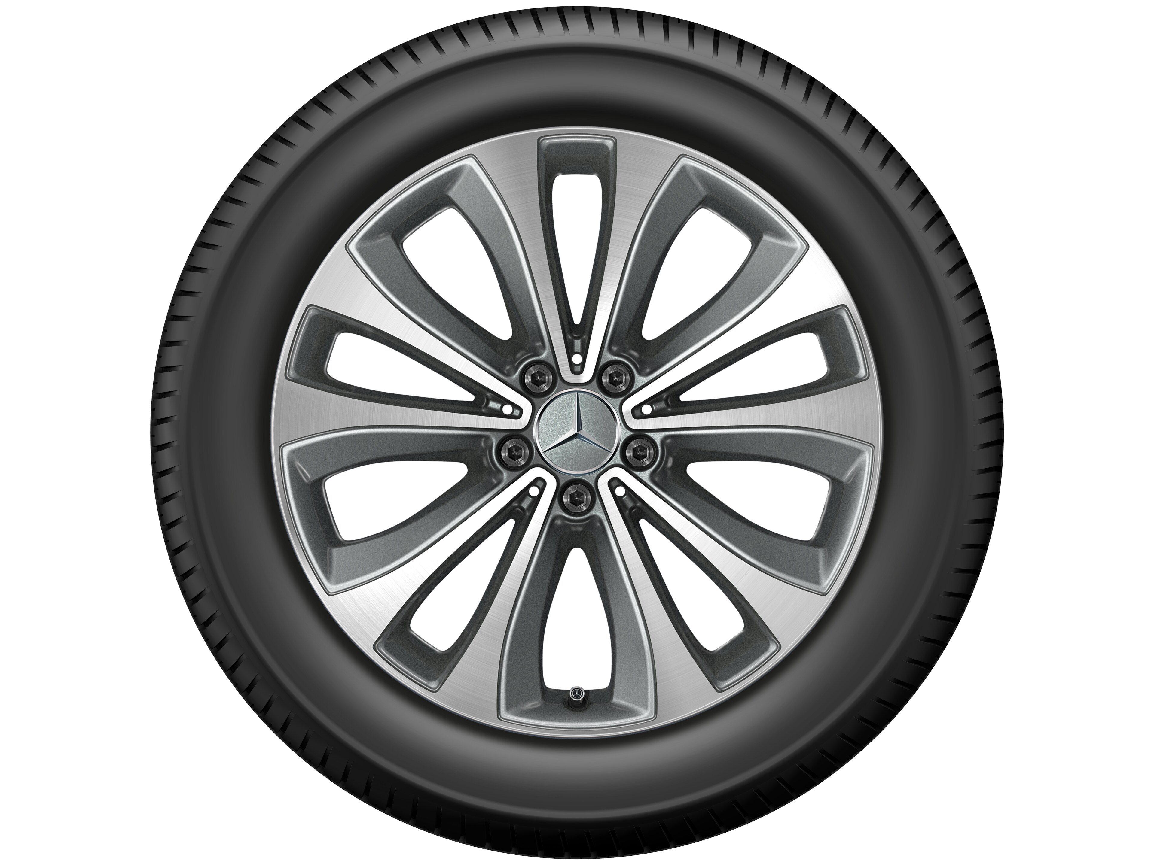 5-twin-spoke wheel, 48.3 cm (19-inch), High-sheen finish - 8 J x 19 ET 61, himalaya grey, high-sheen