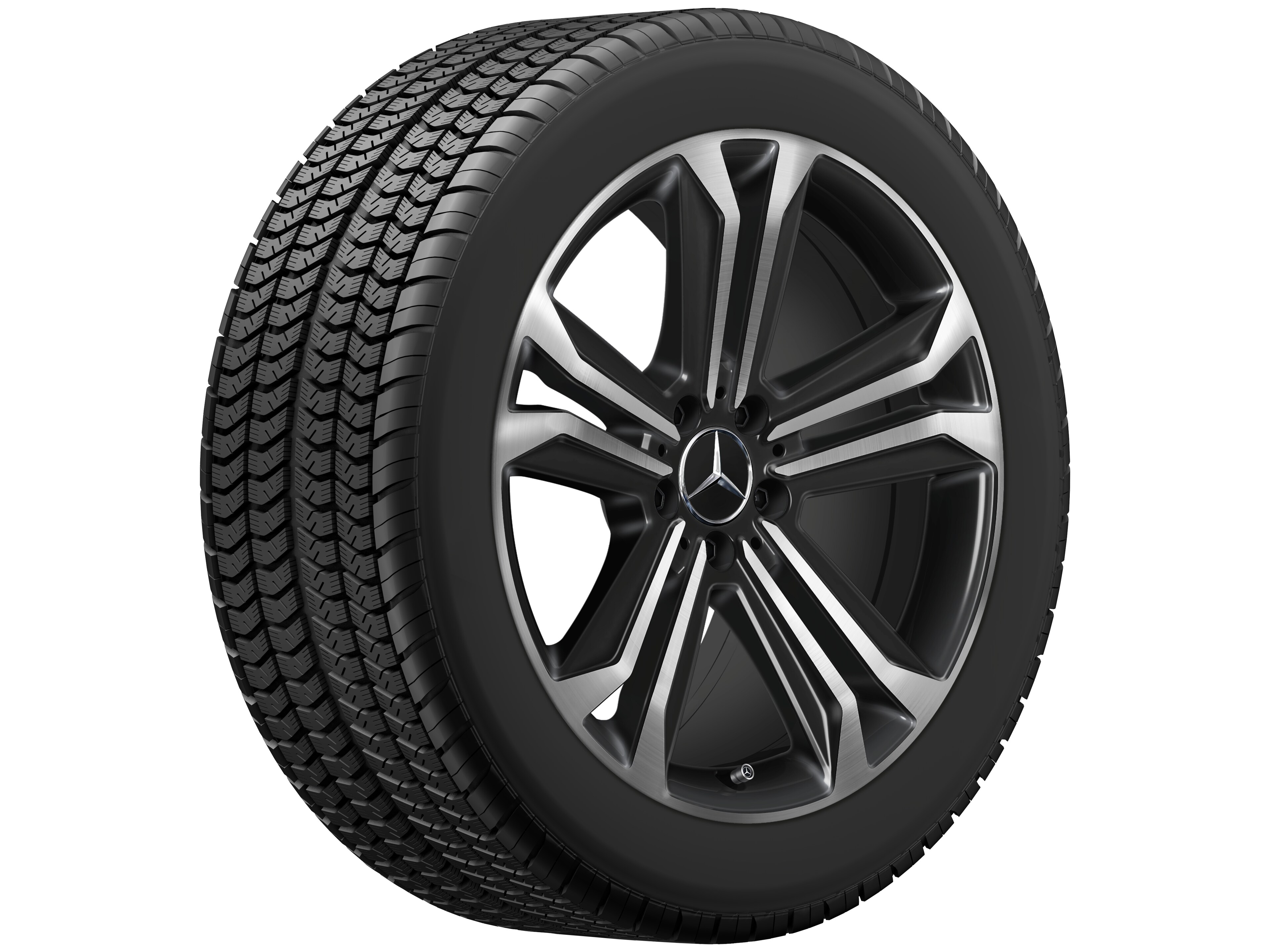 5-twin-spoke wheel, 48.3 cm (19-inch) - 8,5 J x 19 ET 31,5, black, high-sheen