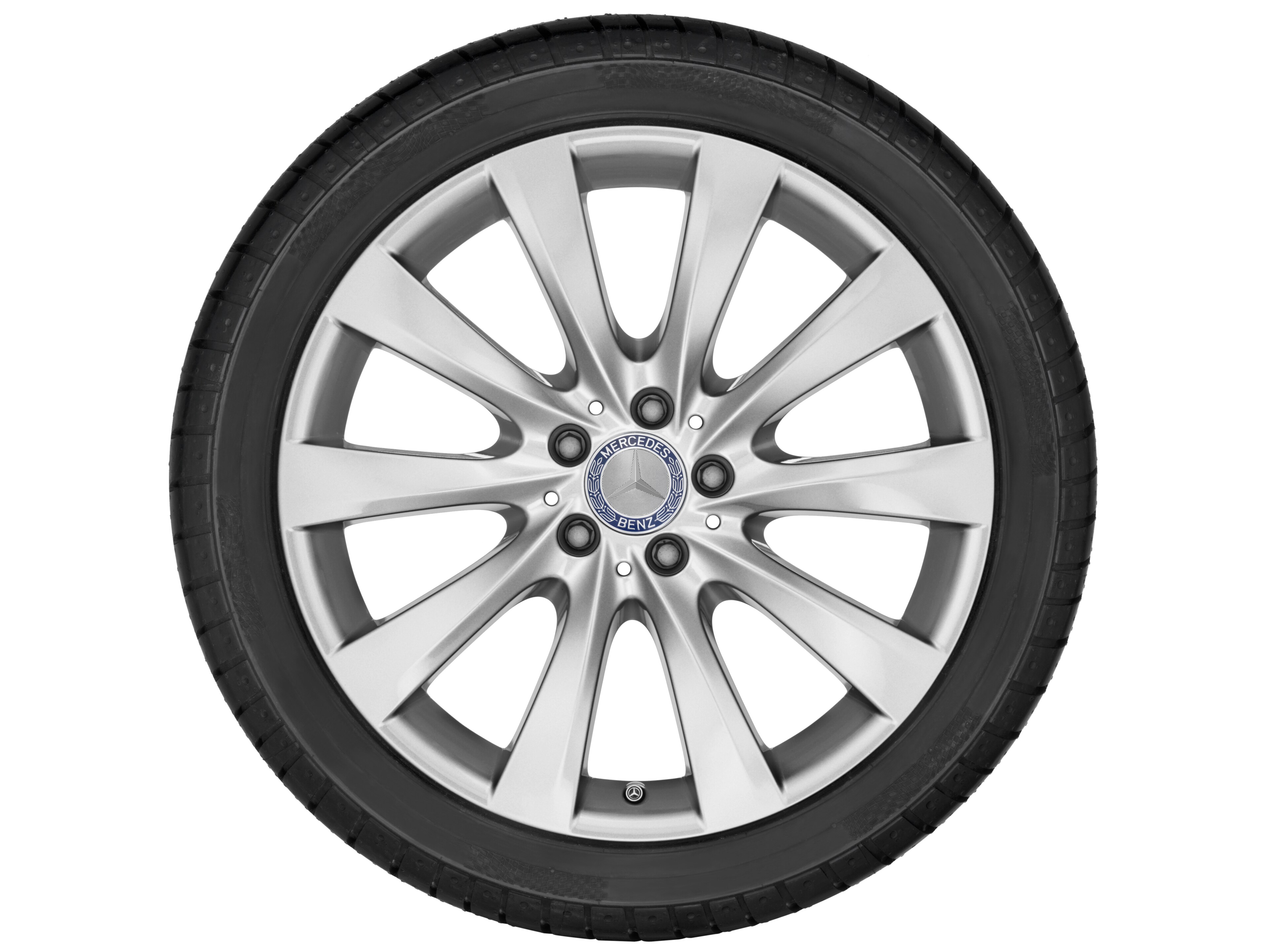 10-spoke wheel, 48.3 cm (19-inch) - 7,5 J x 19 ET 44, vanadium silver, painted