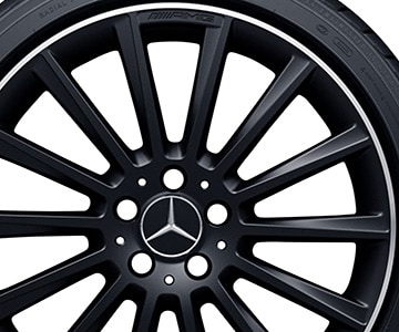 AMG multi-spoke wheel, 48.3 cm (19-inch), High-sheen rim flange - 8,5 J x 19 ET 52, matt black, high-sheen rim flange