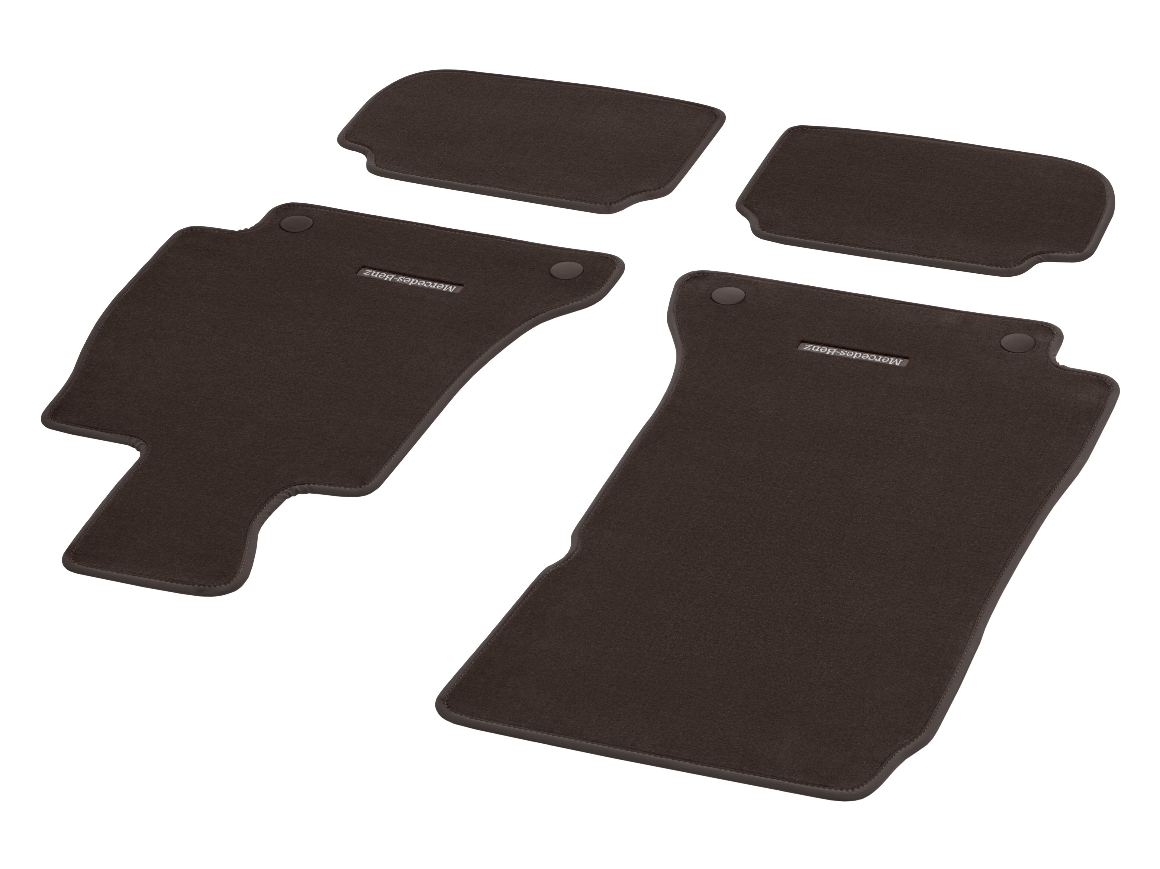 Velour floor mats CLASSIC, Set, Set of 4 - RHD, espresso brown