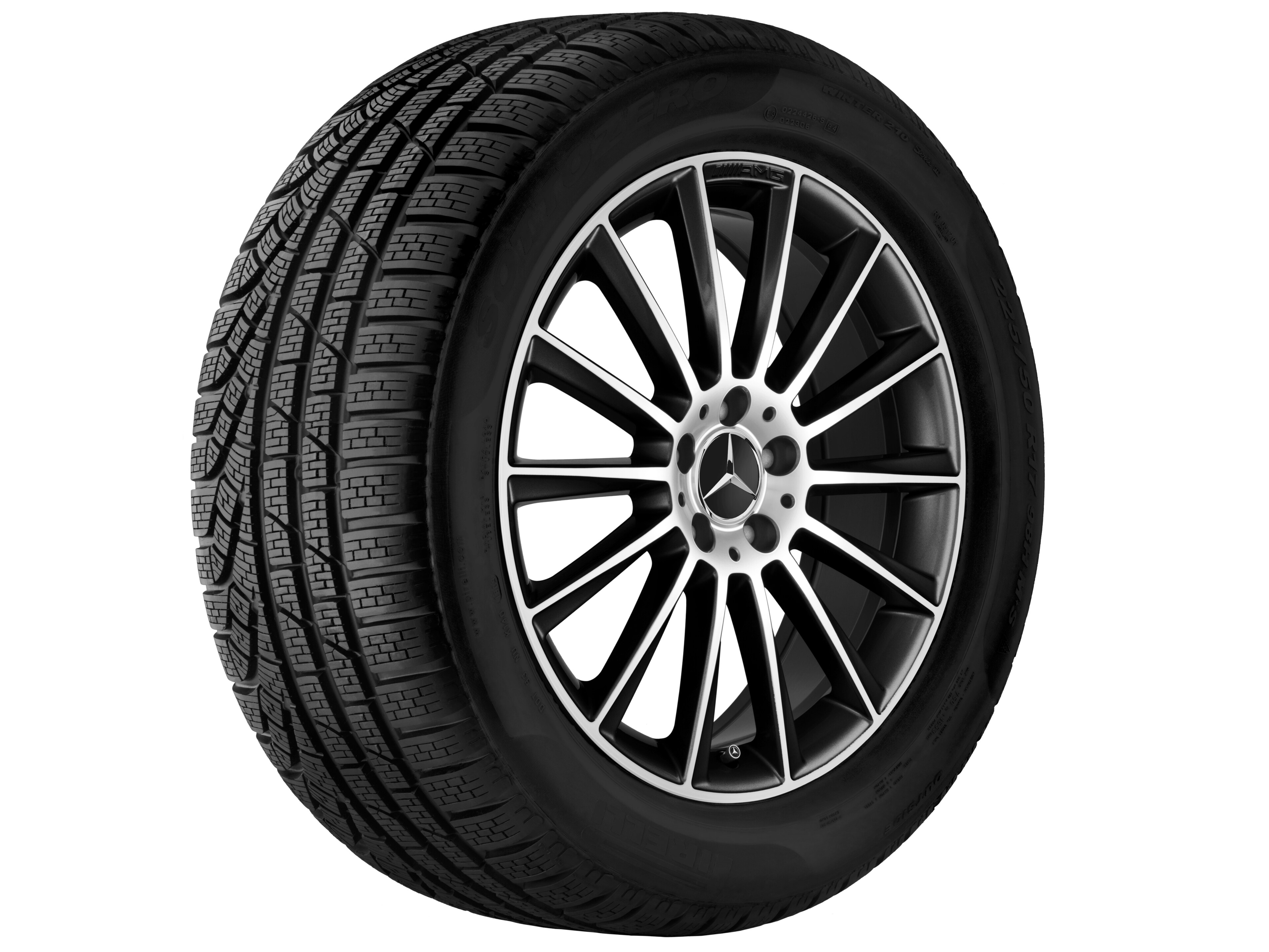 AMG multi-spoke wheel, 55.9 cm (22-inch) - 10 J x 22 ET 56, black, high-sheen