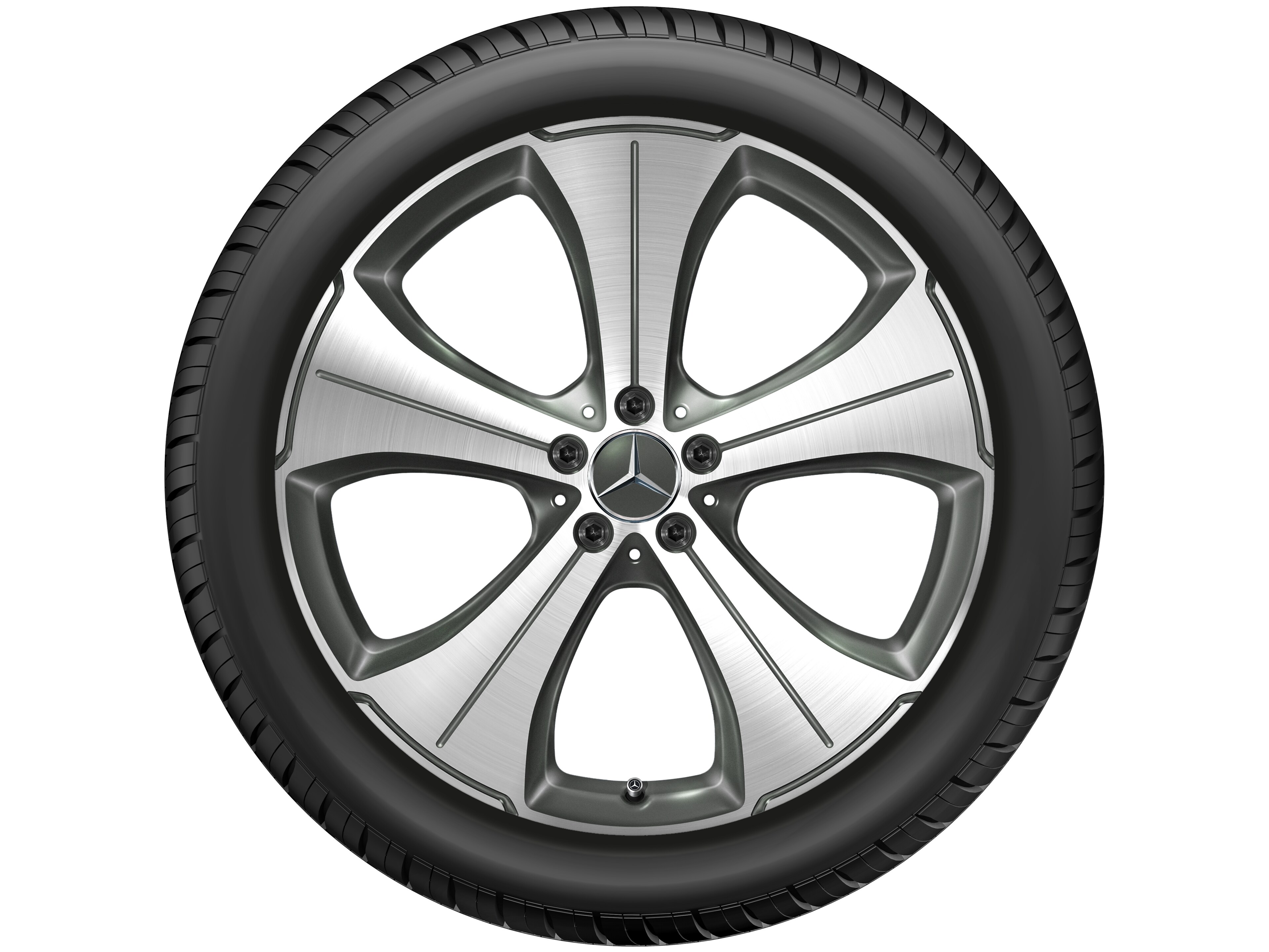 5-spoke wheel, 53.3 cm (21-inch), High-sheen finish - 11 J x 21 ET 55, himalaya grey, high-sheen