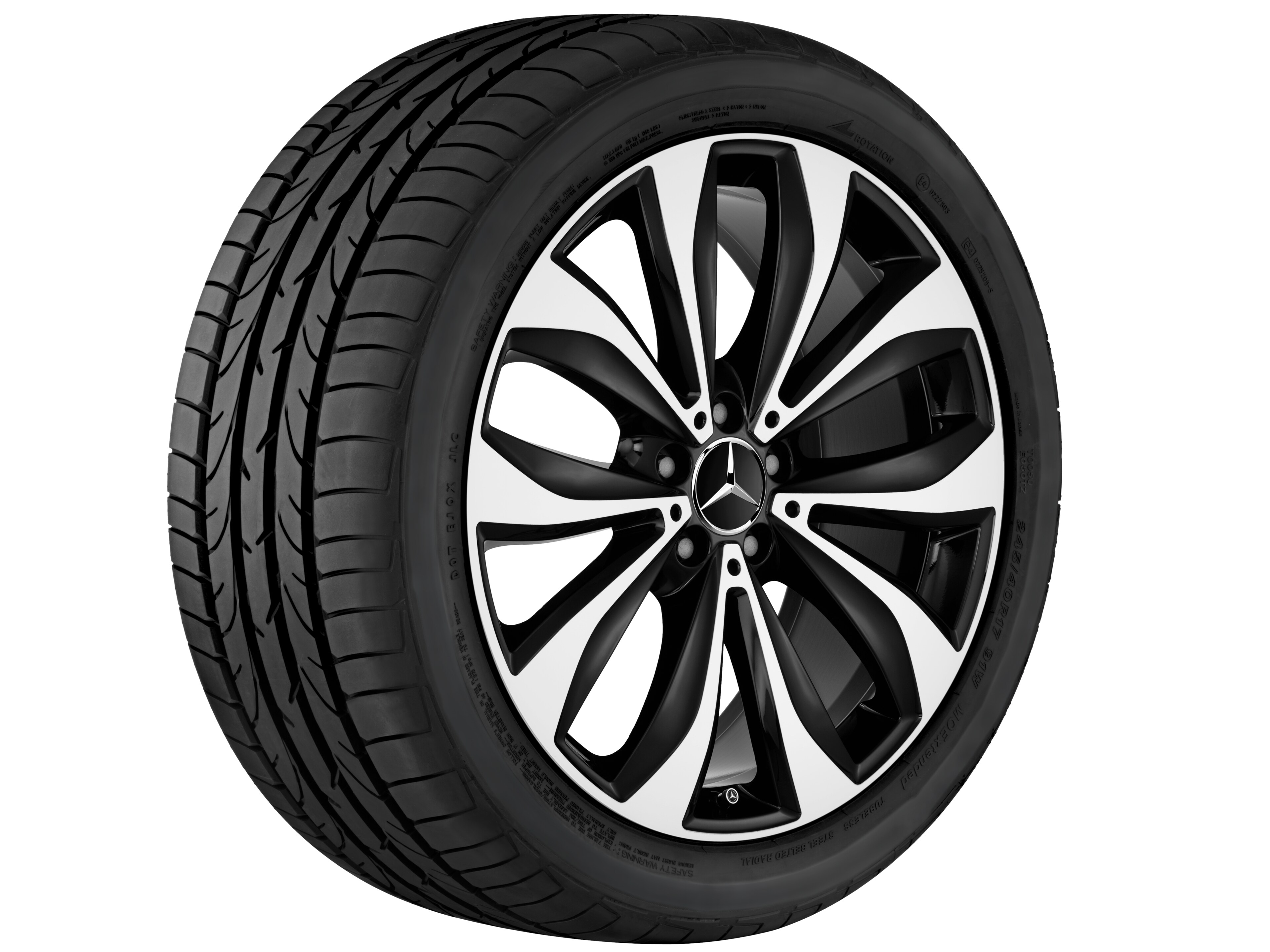 5-twin-spoke wheel, 50.8 cm (20-inch), High-sheen finish - 8,5 J x 20 ET 40, black, high-sheen