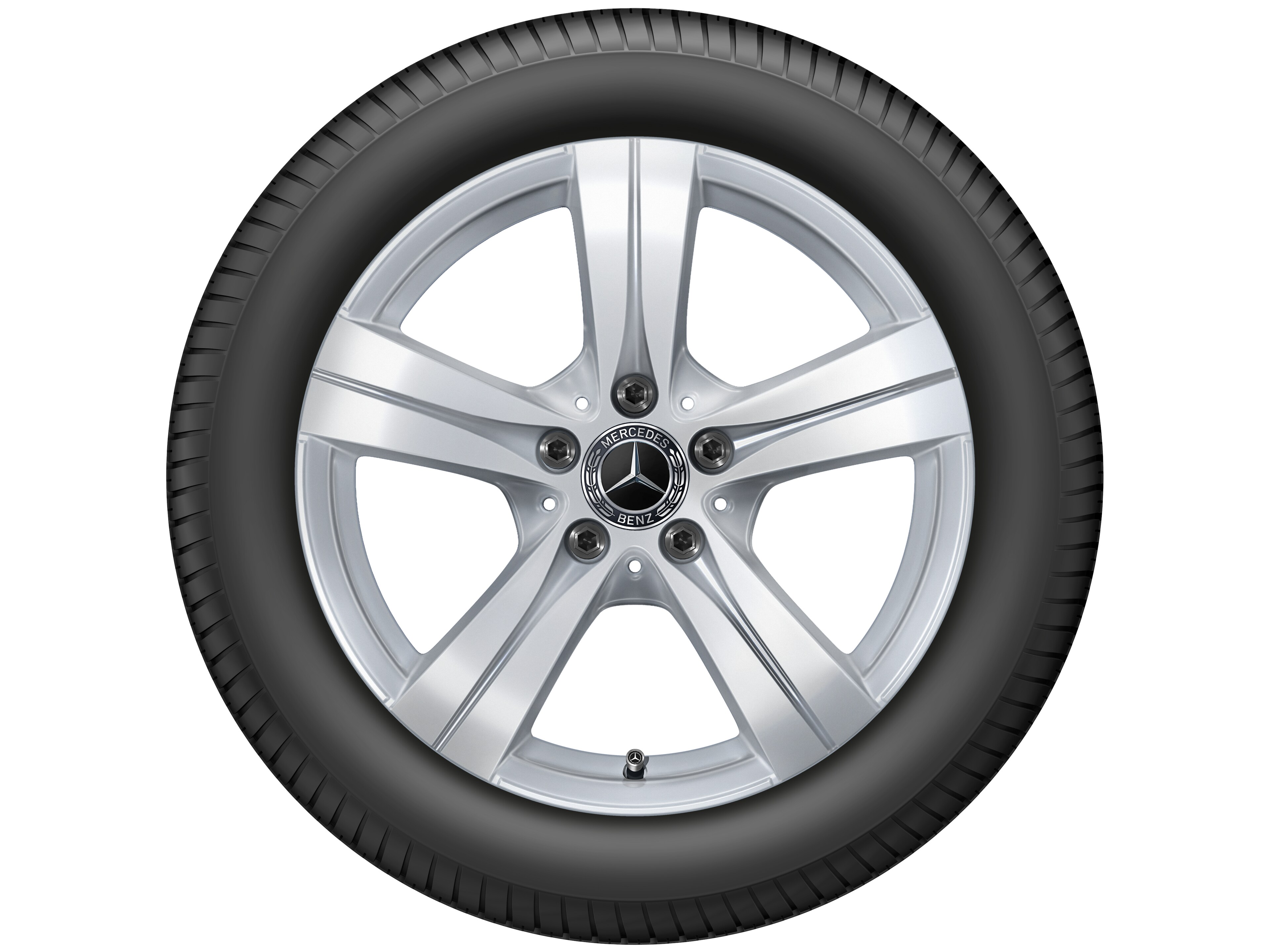 5-spoke wheel, 43.2 cm (17-inch) - 7 J x 17 ET 44,5, vanadium silver, painted