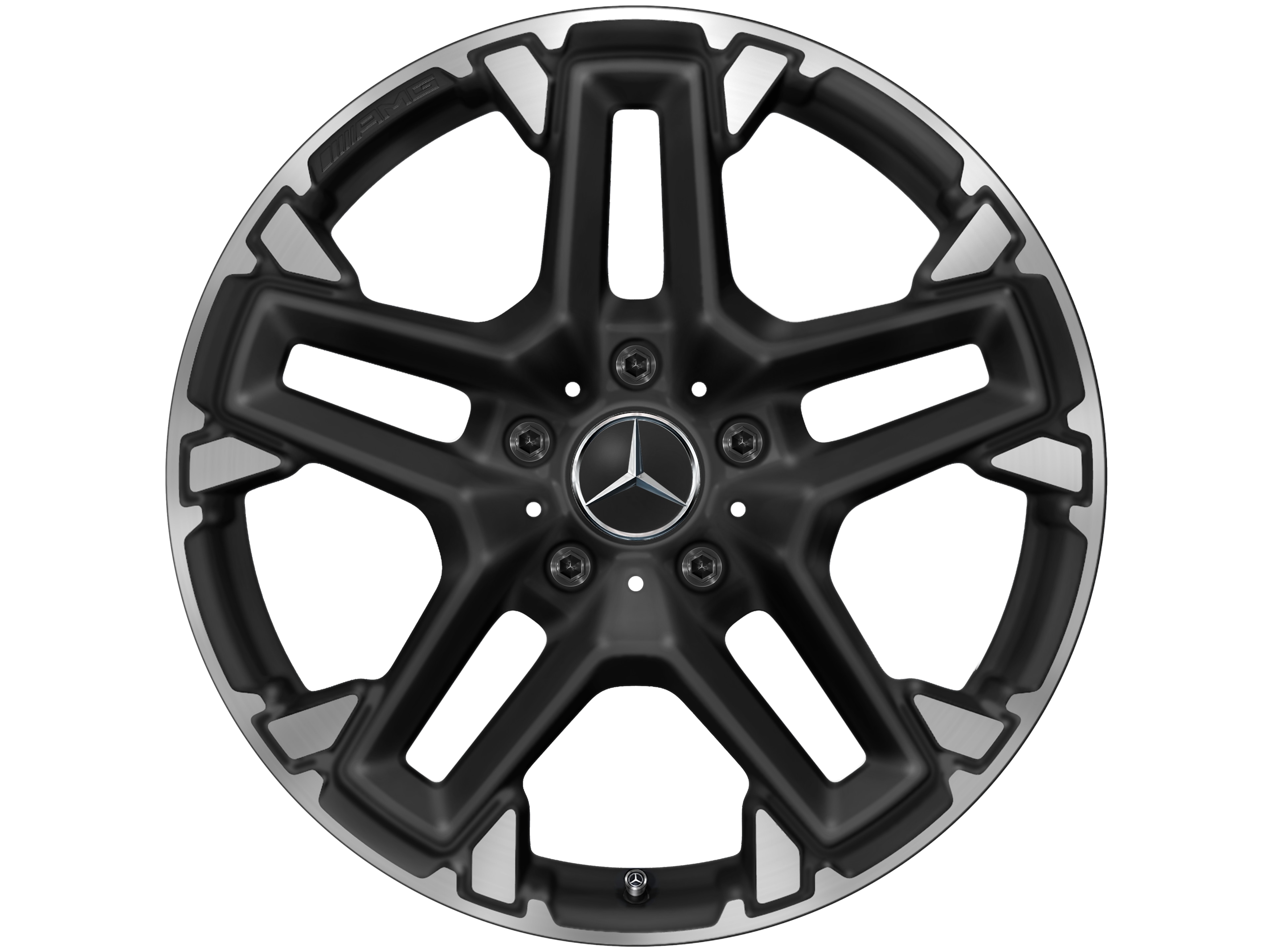 AMG cross-spoke wheel, 50.8 cm (20-inch), High-sheen rim flange - 9,5 J x 20 ET 35, matt black