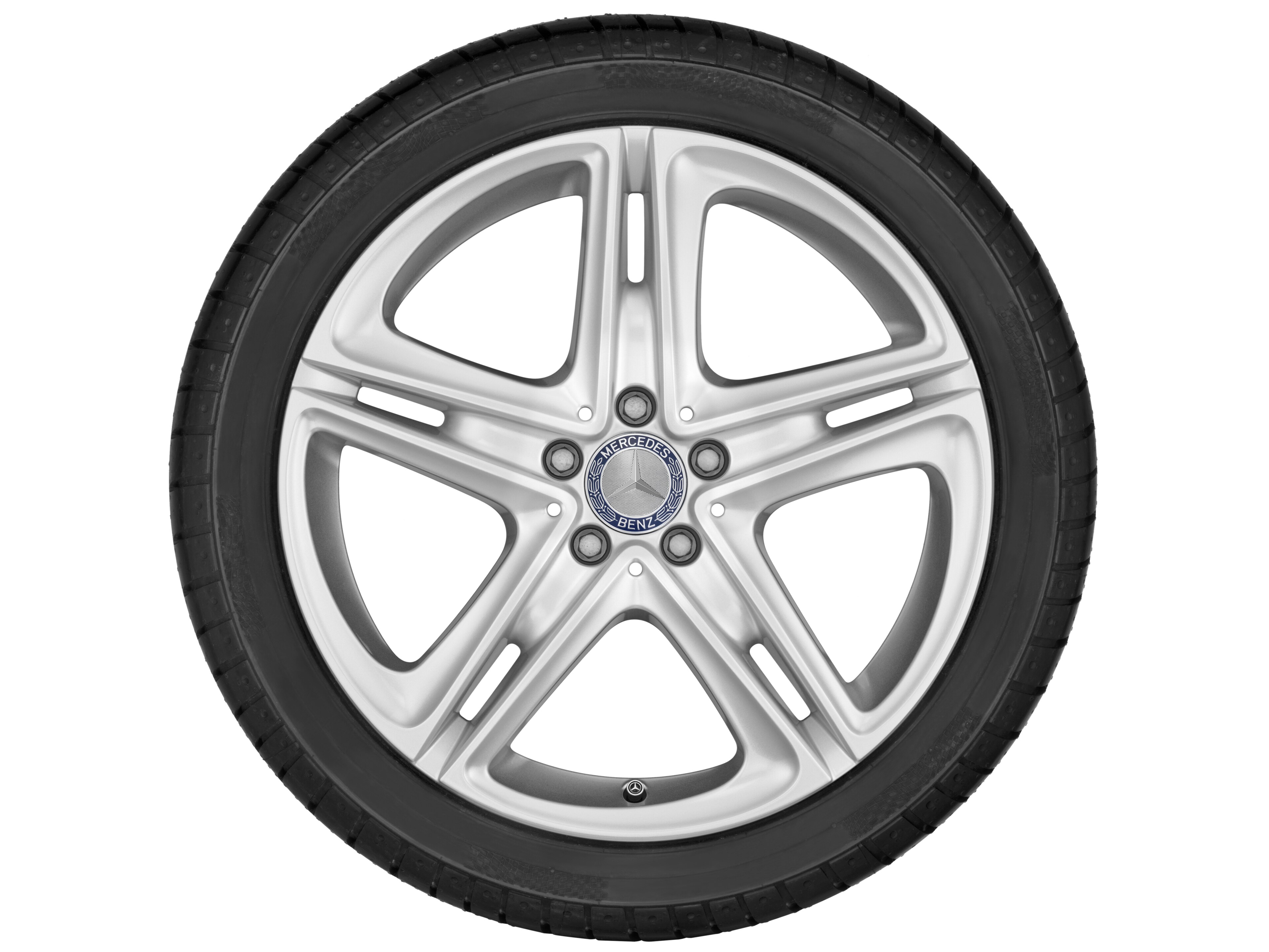 5-twin-spoke wheel, 48.3 cm (19-inch) - 8 J x 19 ET 43, vanadium silver, painted
