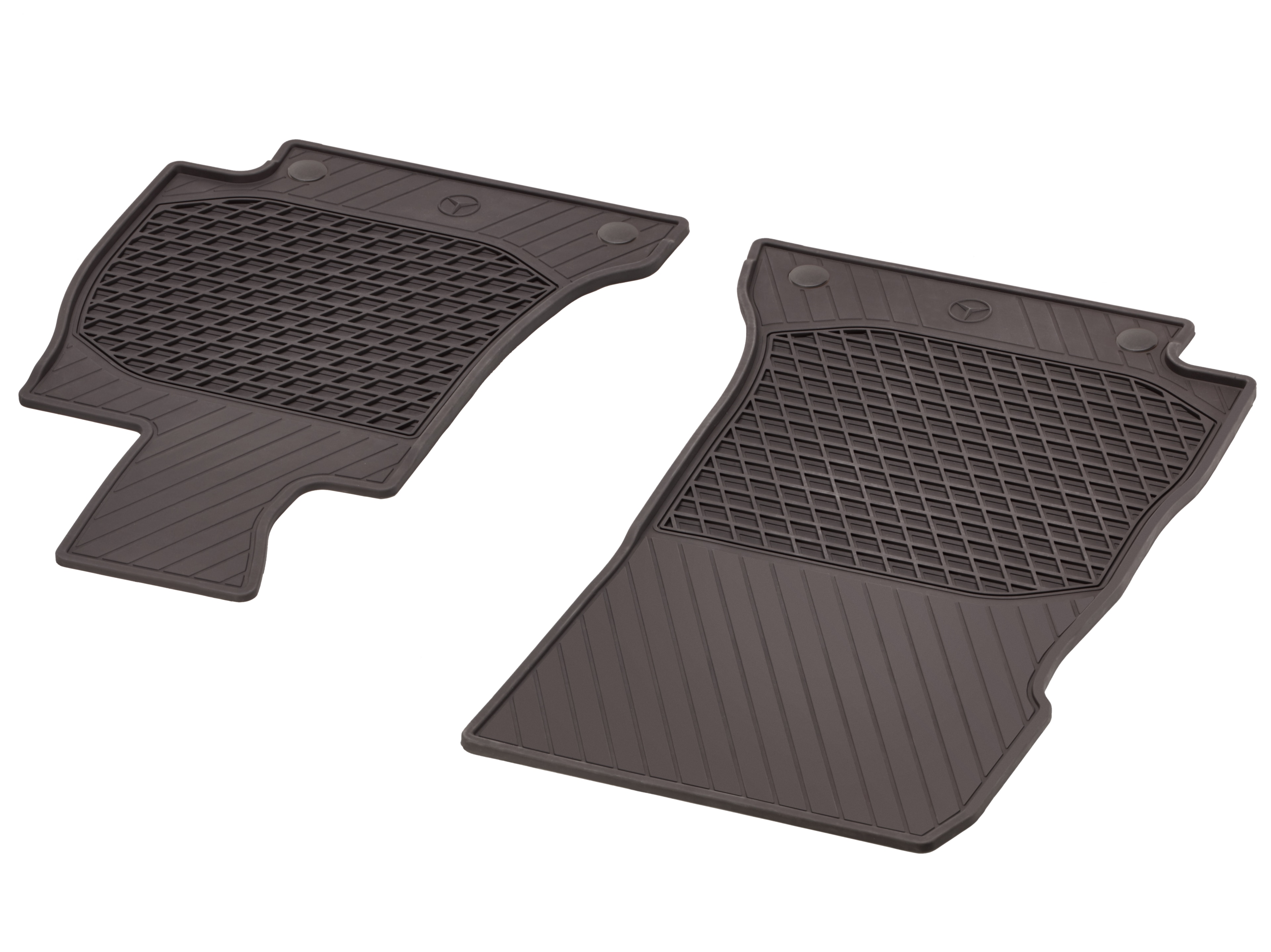All-season floor mats CLASSIC, Driver/front passenger's mat, Set of 2 - RHD, espresso brown