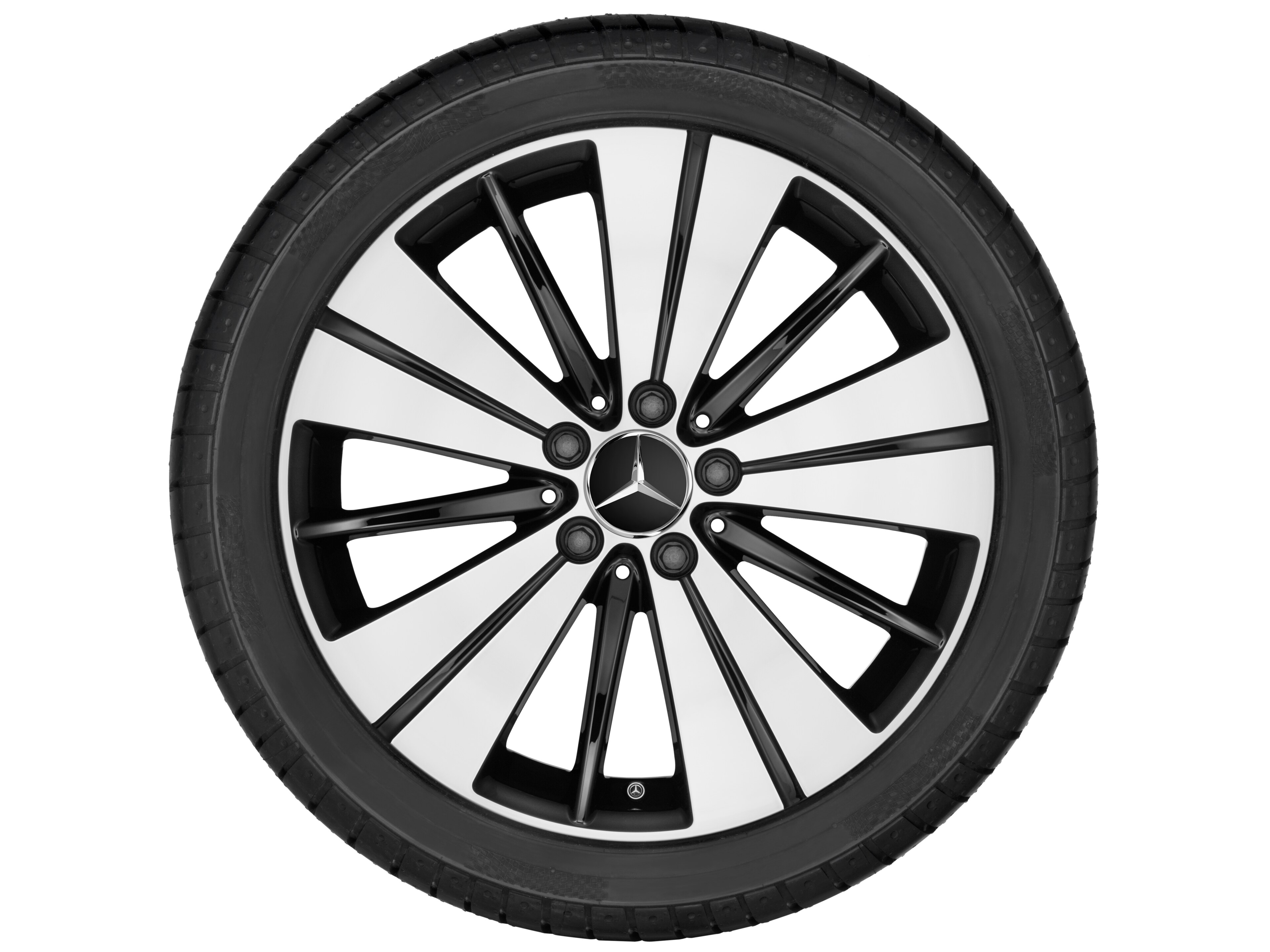 5-twin-spoke wheel, 45.7 cm (18-inch), High-sheen finish - 7,5 J x 18 ET 52, black, high-sheen