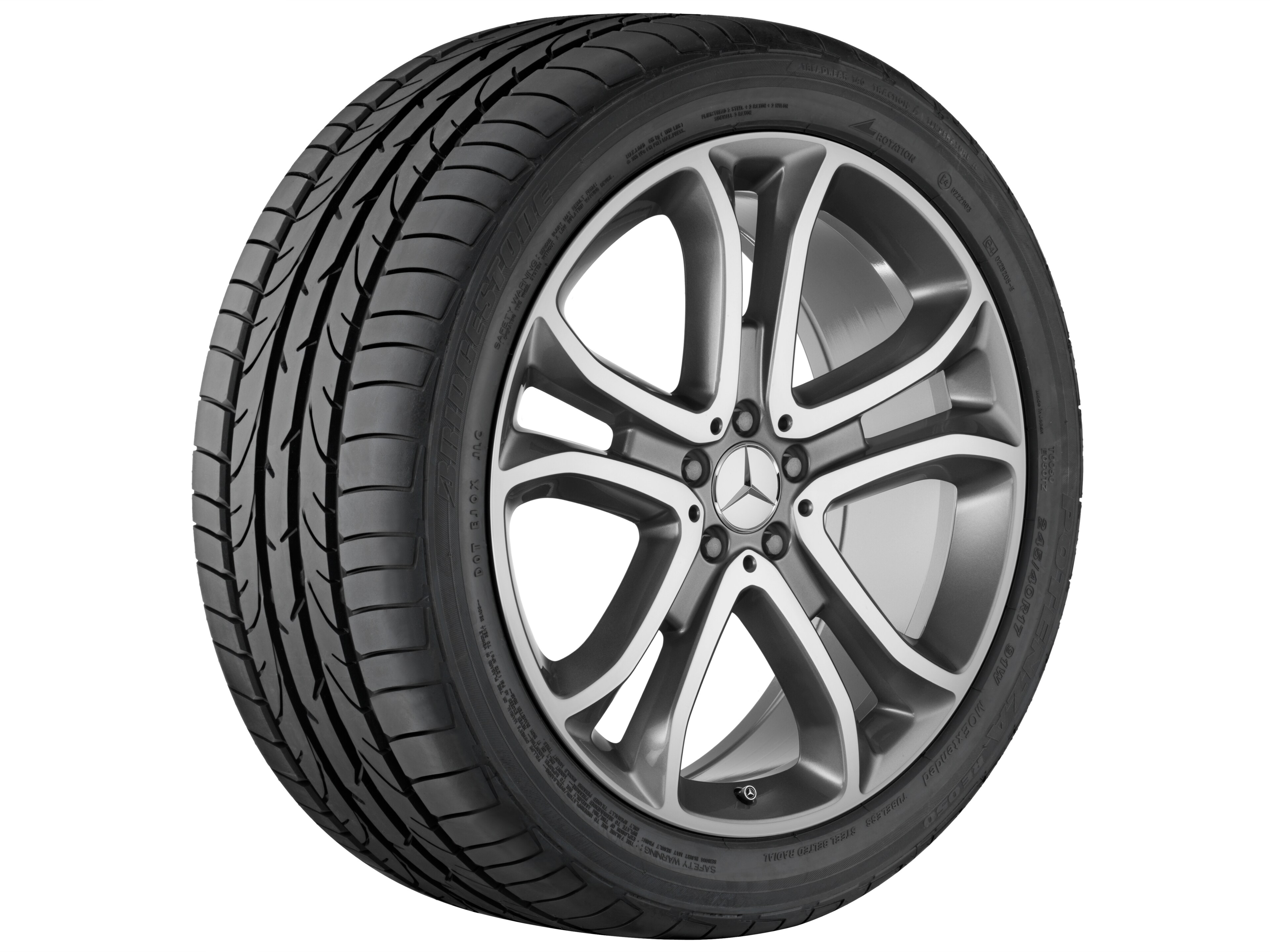 5-twin-spoke wheel, 53.3 cm (21-inch), High-sheen finish - 9 J x 21 ET 53, himalaya grey, high-sheen