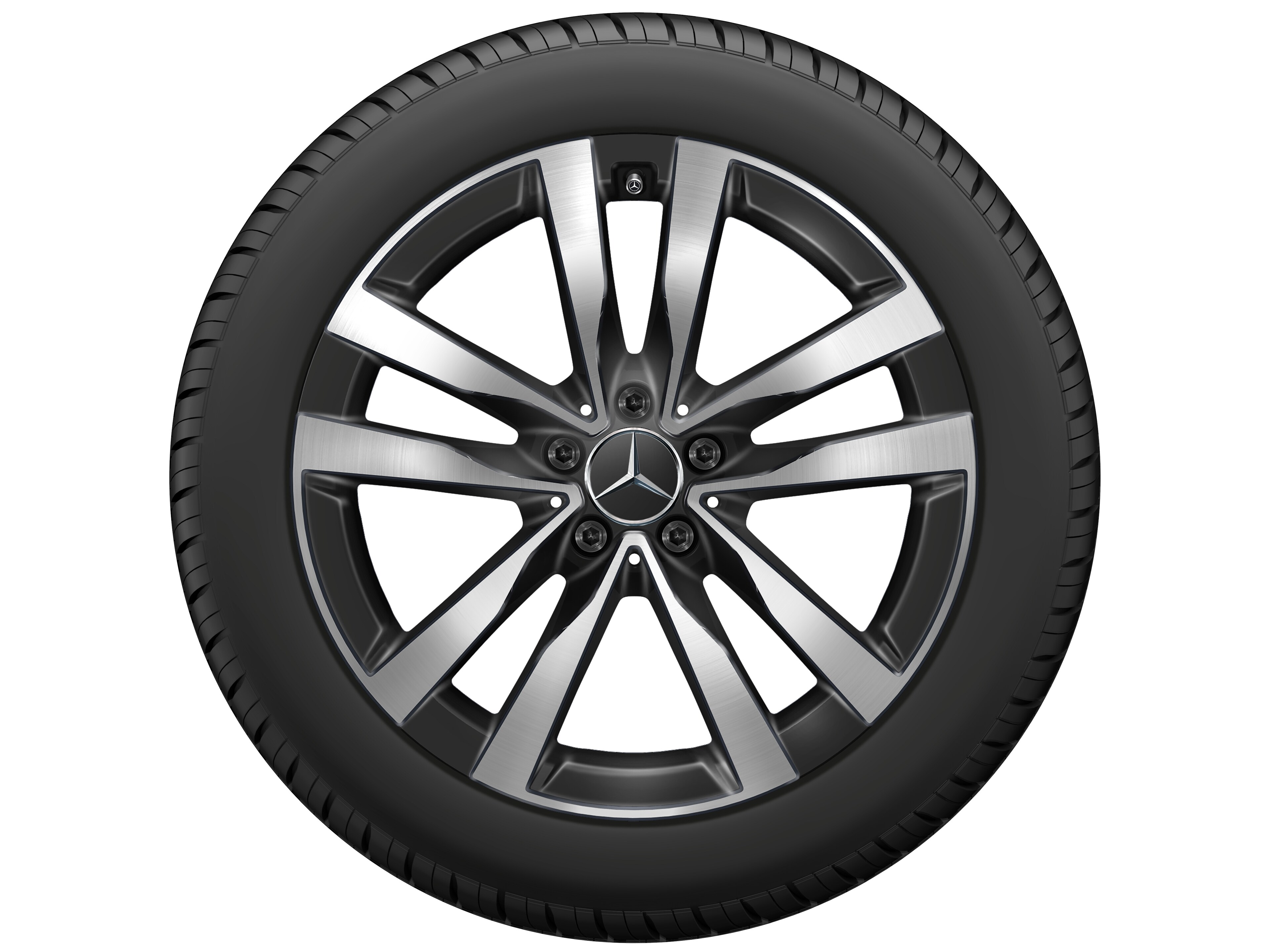 5-twin-spoke wheel, 48.3 cm (19-inch) - 8,5 J x 19 ET 31,5, black, high-sheen