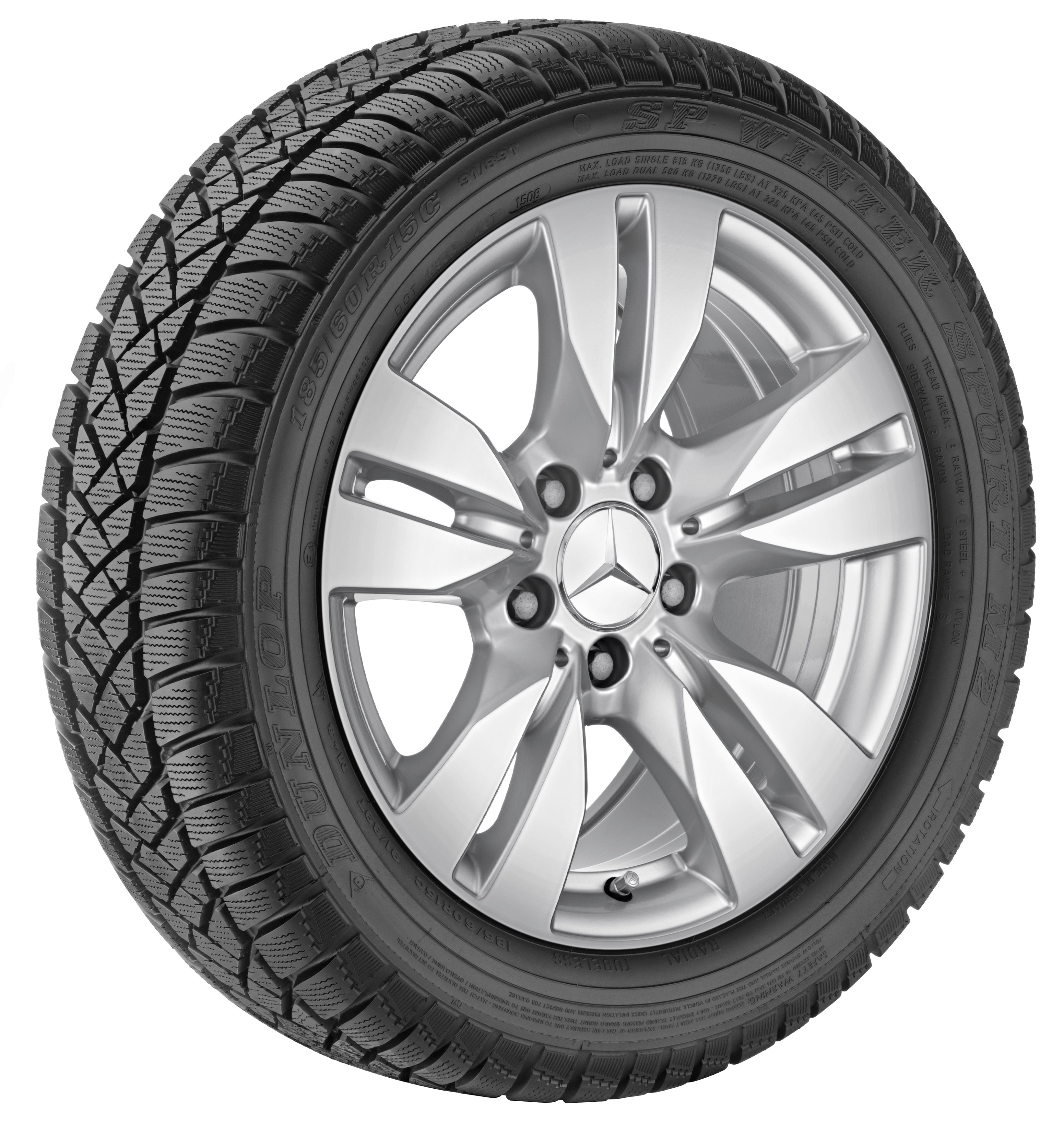 5-twin-spoke wheel, 43.2 cm (17-inch)