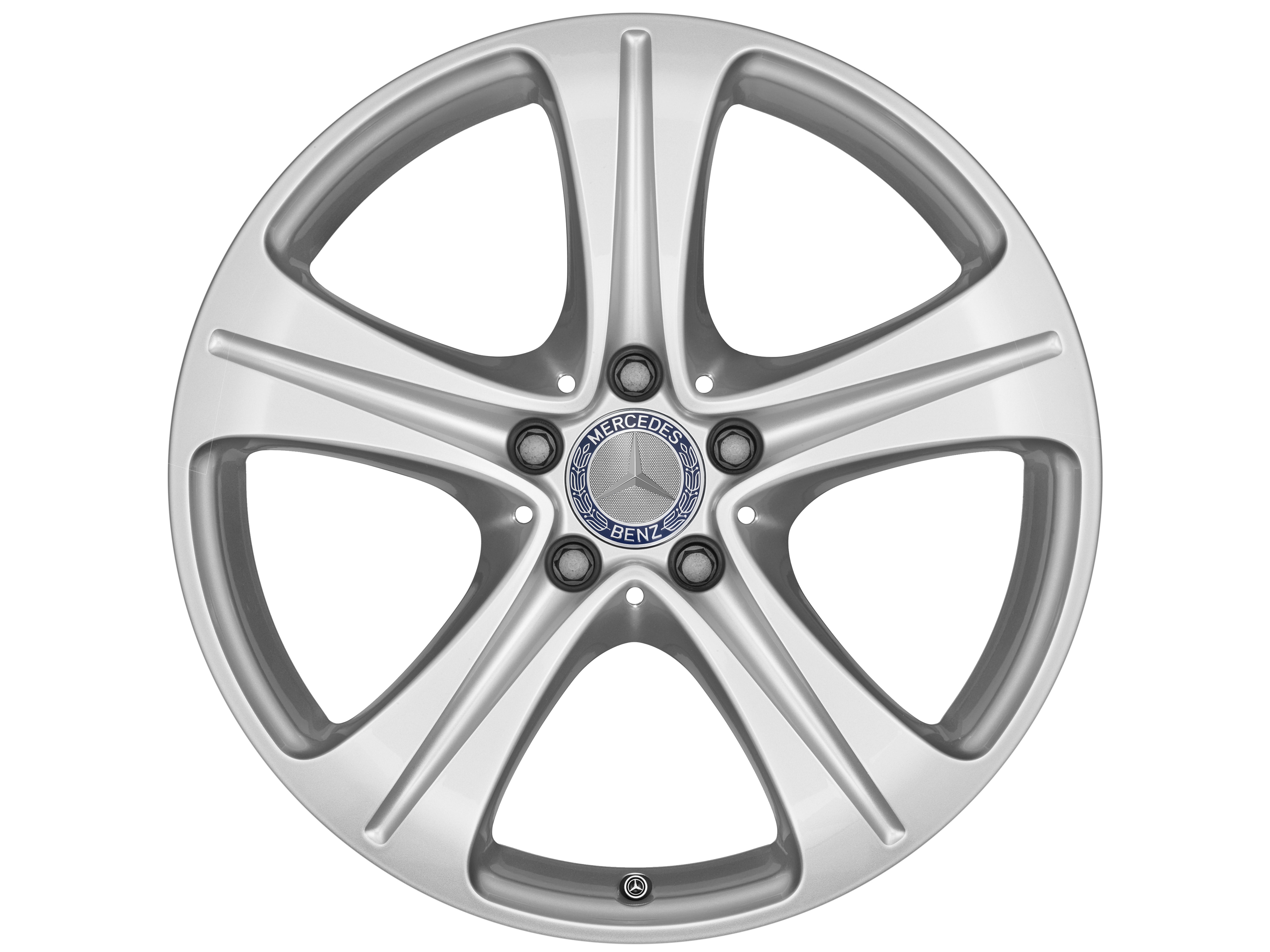 5-spoke wheel, 43.2 cm (17-inch) - 7,5 J x 17 ET 40, vanadium silver, painted