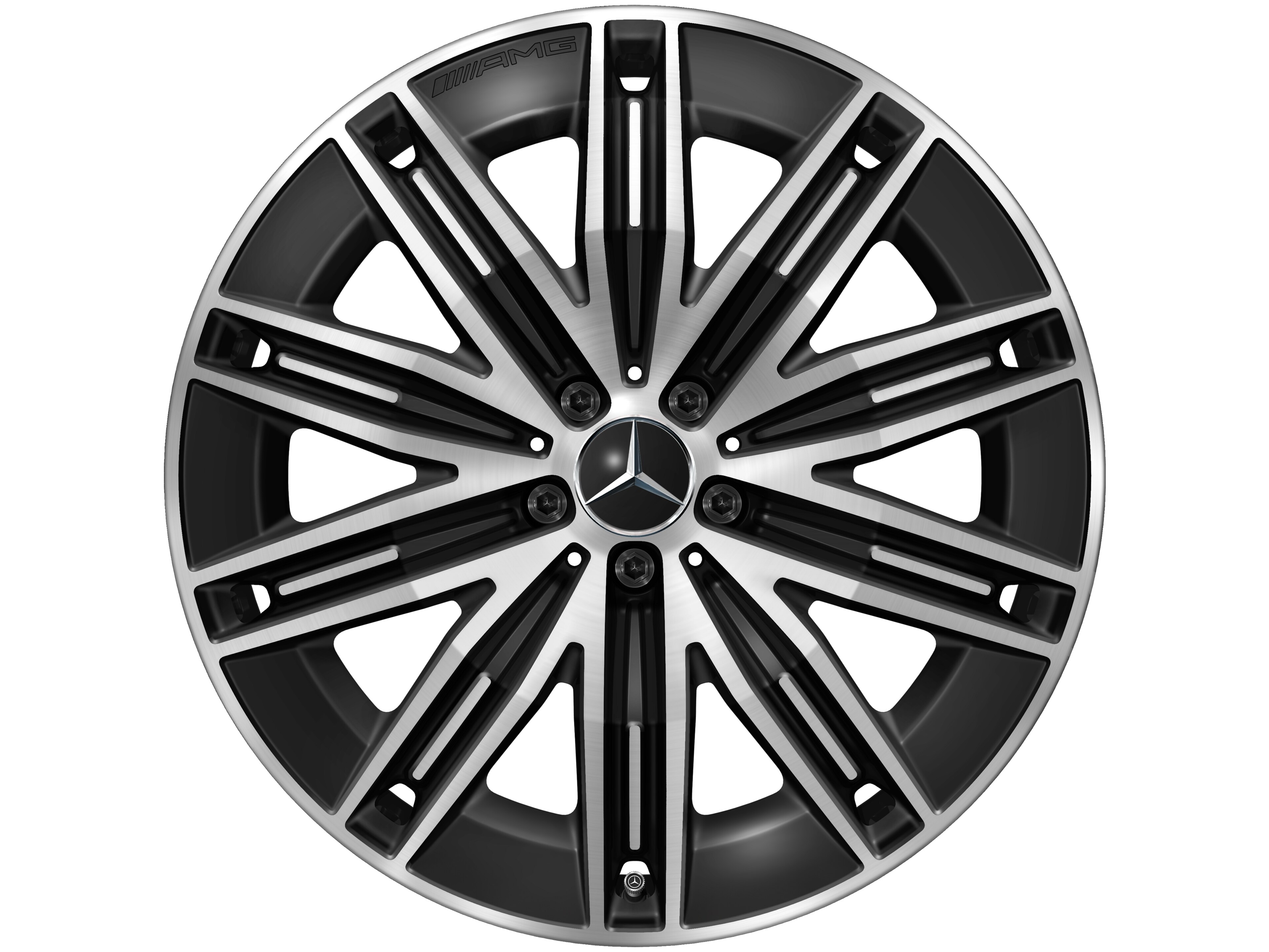 AMG multi-spoke wheel, 53.3 cm (21-inch) - 9,5 J x 21 ET 30,1, black, high-sheen