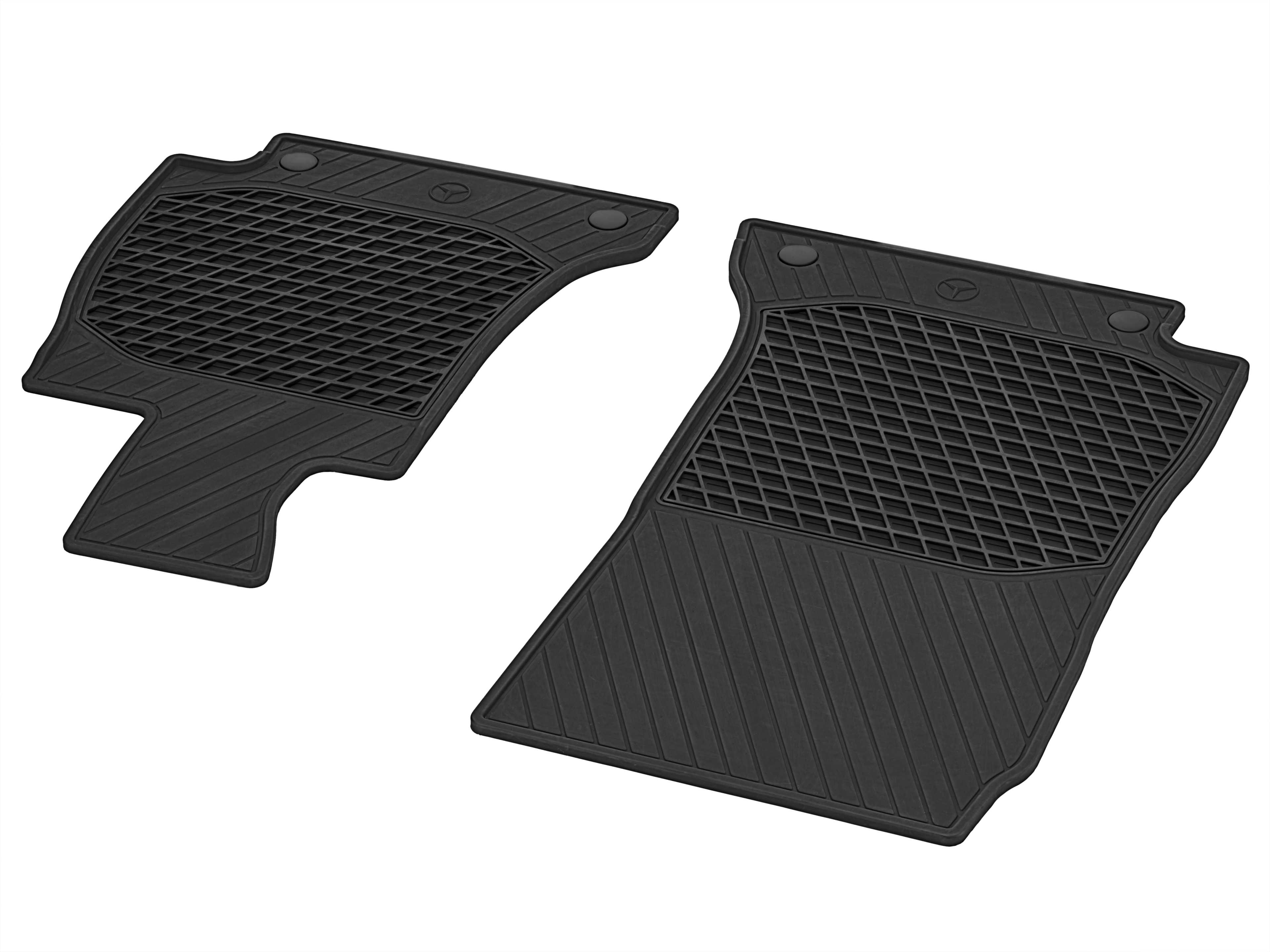 All-season floor mats CLASSIC, Driver/front passenger's mat, Set of 2 - RHD, black
