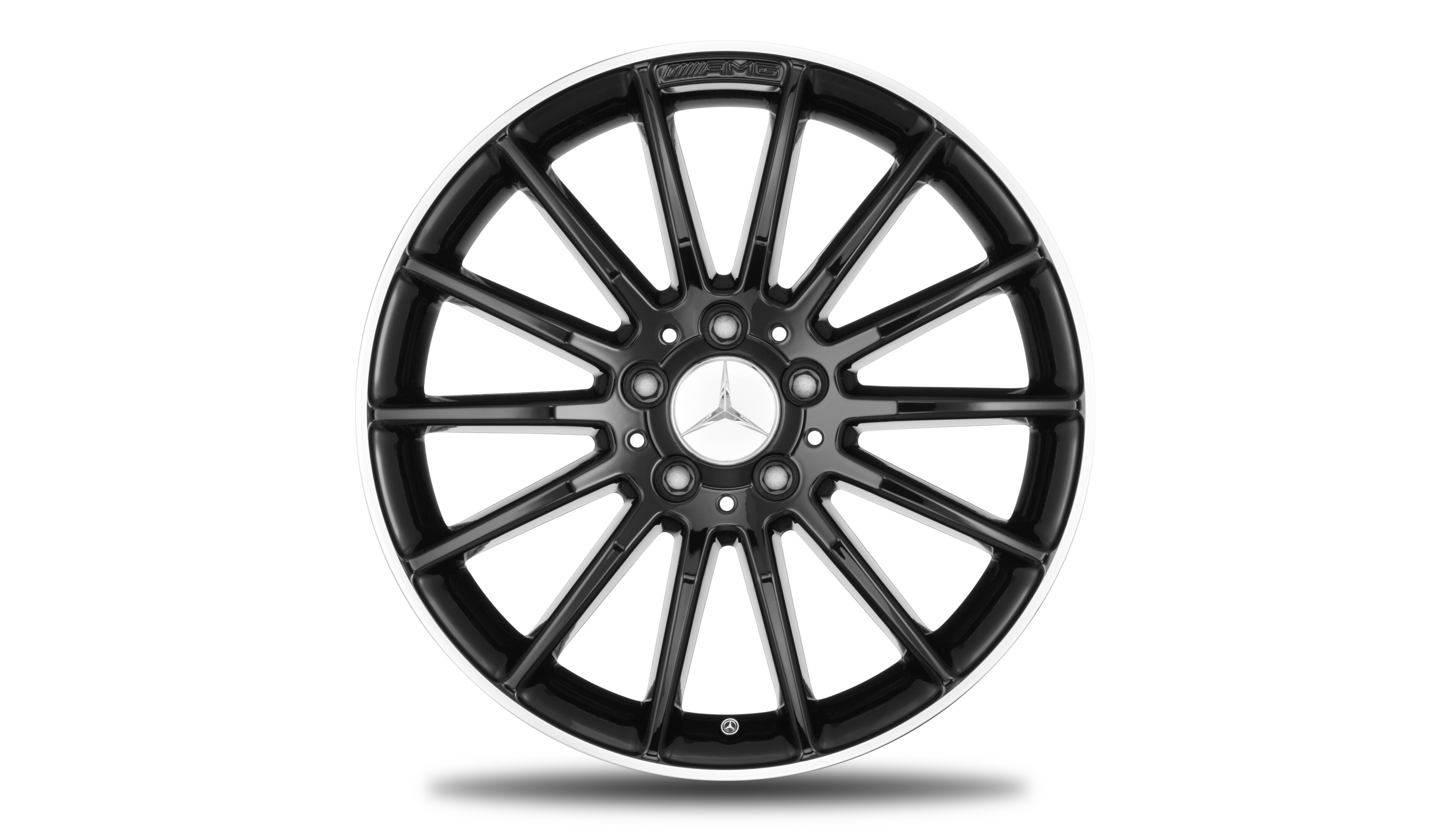 AMG multi-spoke wheel, 45.7 cm (18-inch) - 7,5 J x 18 ET 52, black, high-sheen