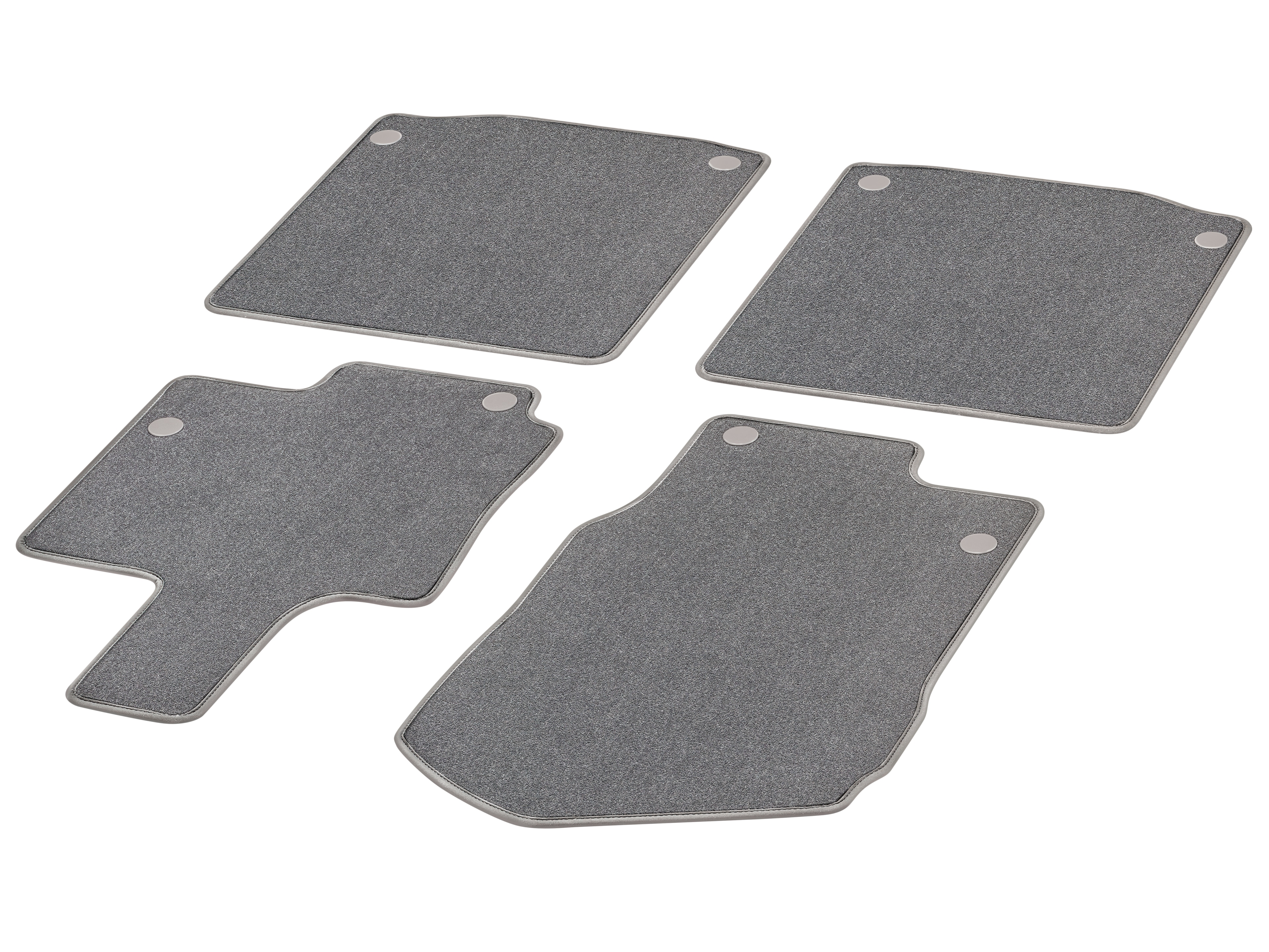 Velour floor mats CLASSIC, Set, Set of 4, X167 Maybach - RHD, silver grey pearl