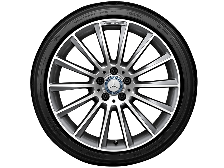 AMG multi-spoke wheel, 48.3 cm (19-inch) - 9,5 J x 19 ET 48, titanium grey, high-sheen